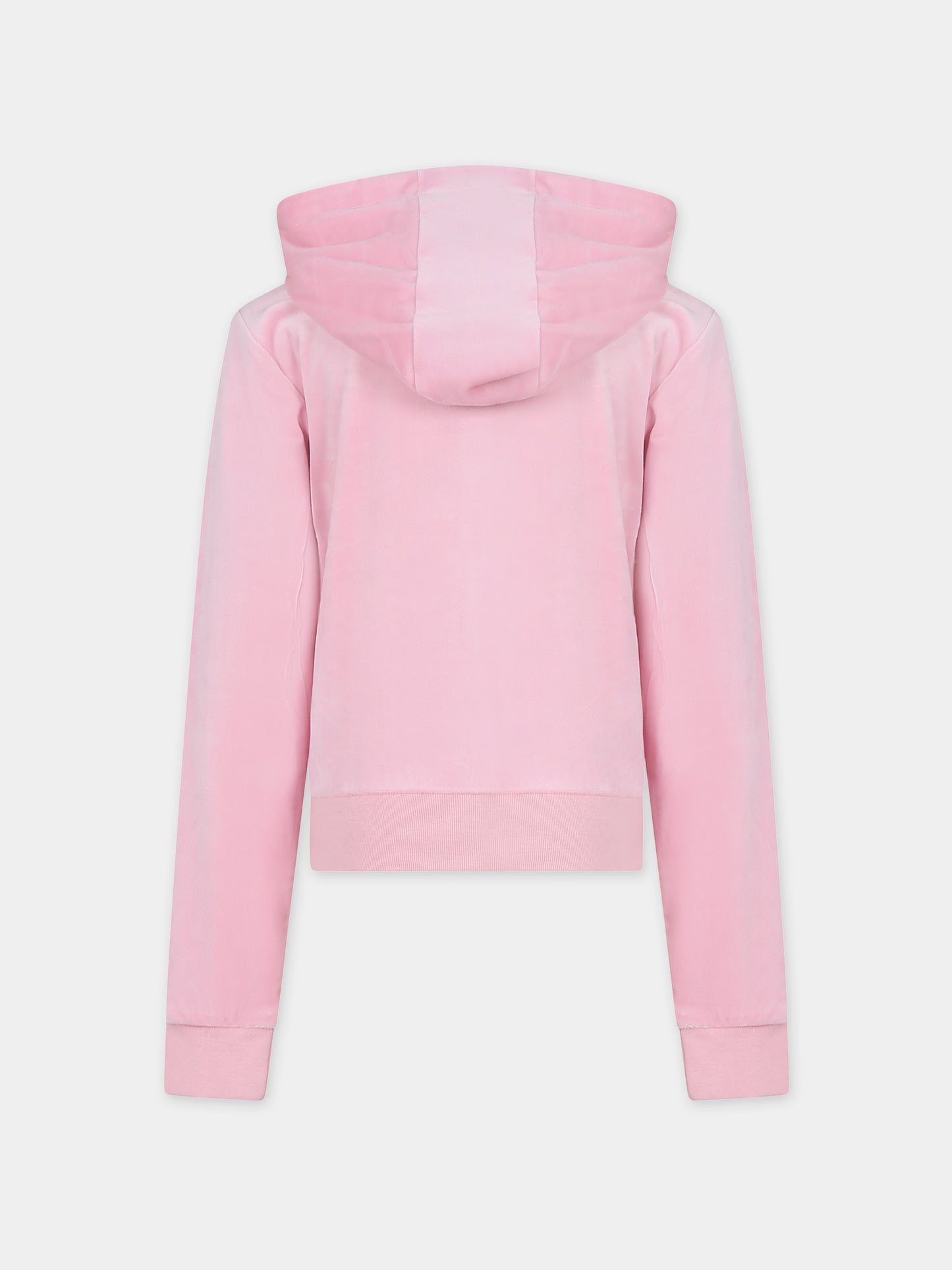 Felpa rosa per bambina con logo,Juicy Couture,24SMJCJBX6356 D92