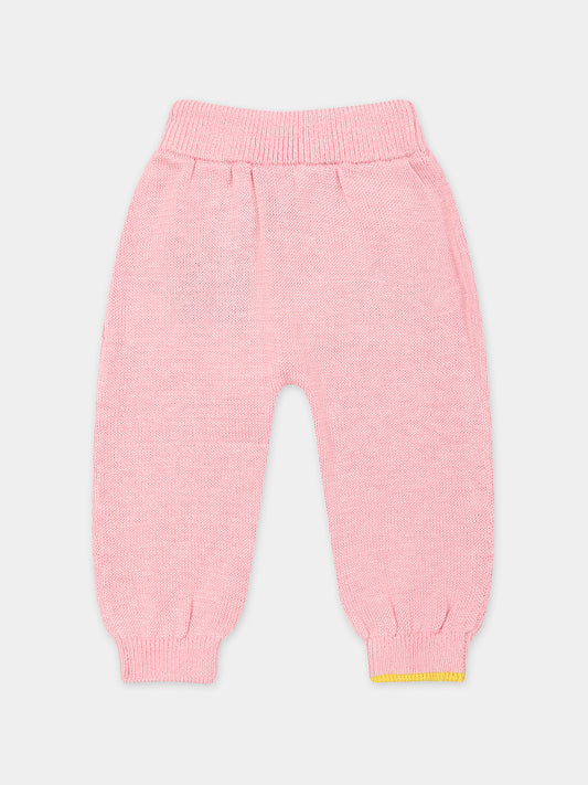 Pantaloni rosa per neonata,Gensami,PT01 B ALP SUMMER PINK