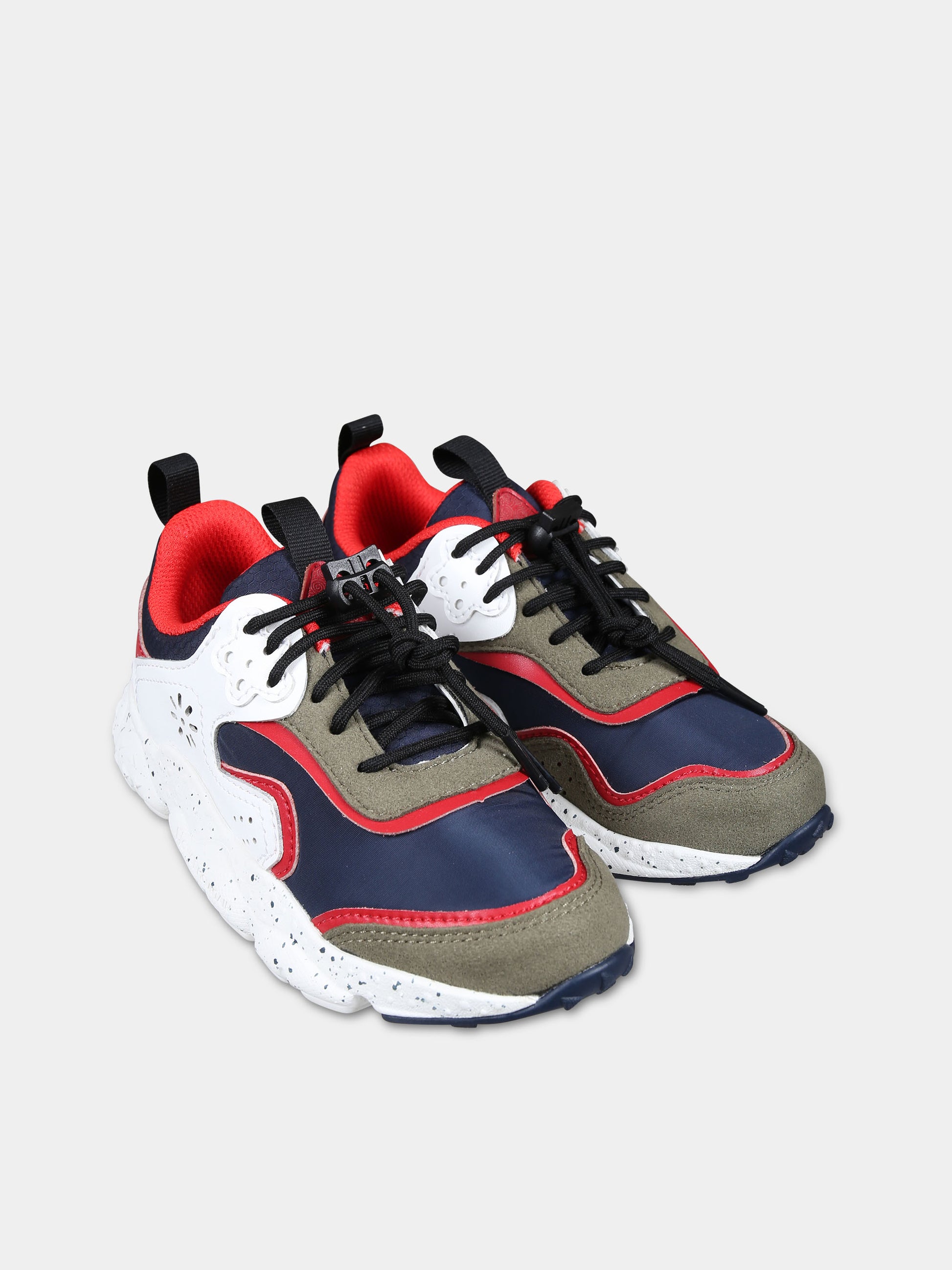 Sneakers Doi rosse per bambino,Flower Mountain,1B86 001 2016211 16