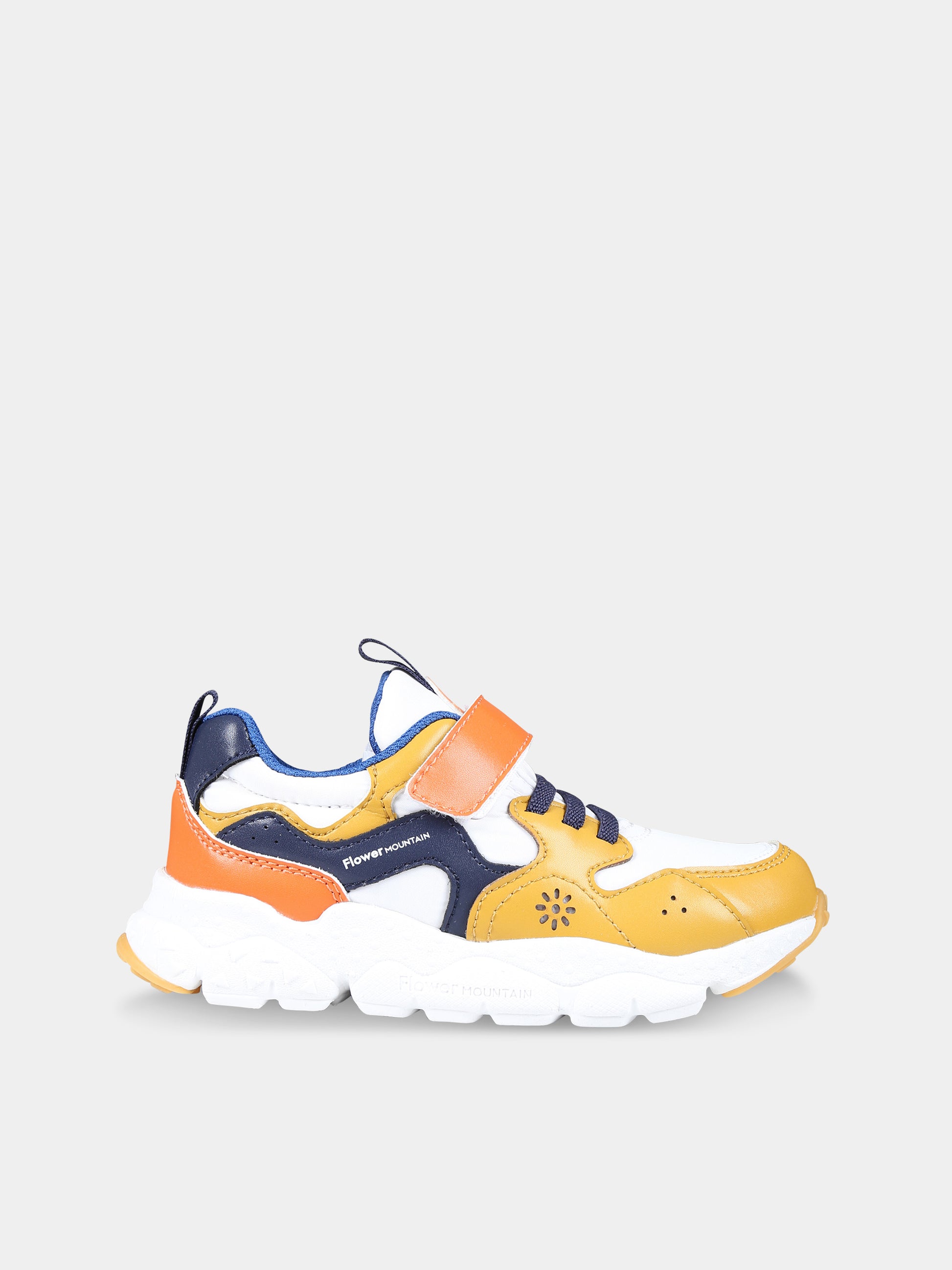 Sneakers basse arancioni Yamano per bambino,Flower Mountain,1G16 001 2016907 21