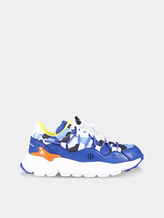 Sneakers blu Raikiri per bambino,Flower Mountain,2C11 001 2015499 19