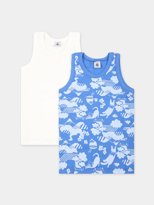 Set multicolor per bambino con stampa,Petit Bateau,A0A8E 00 VARIANTE 1