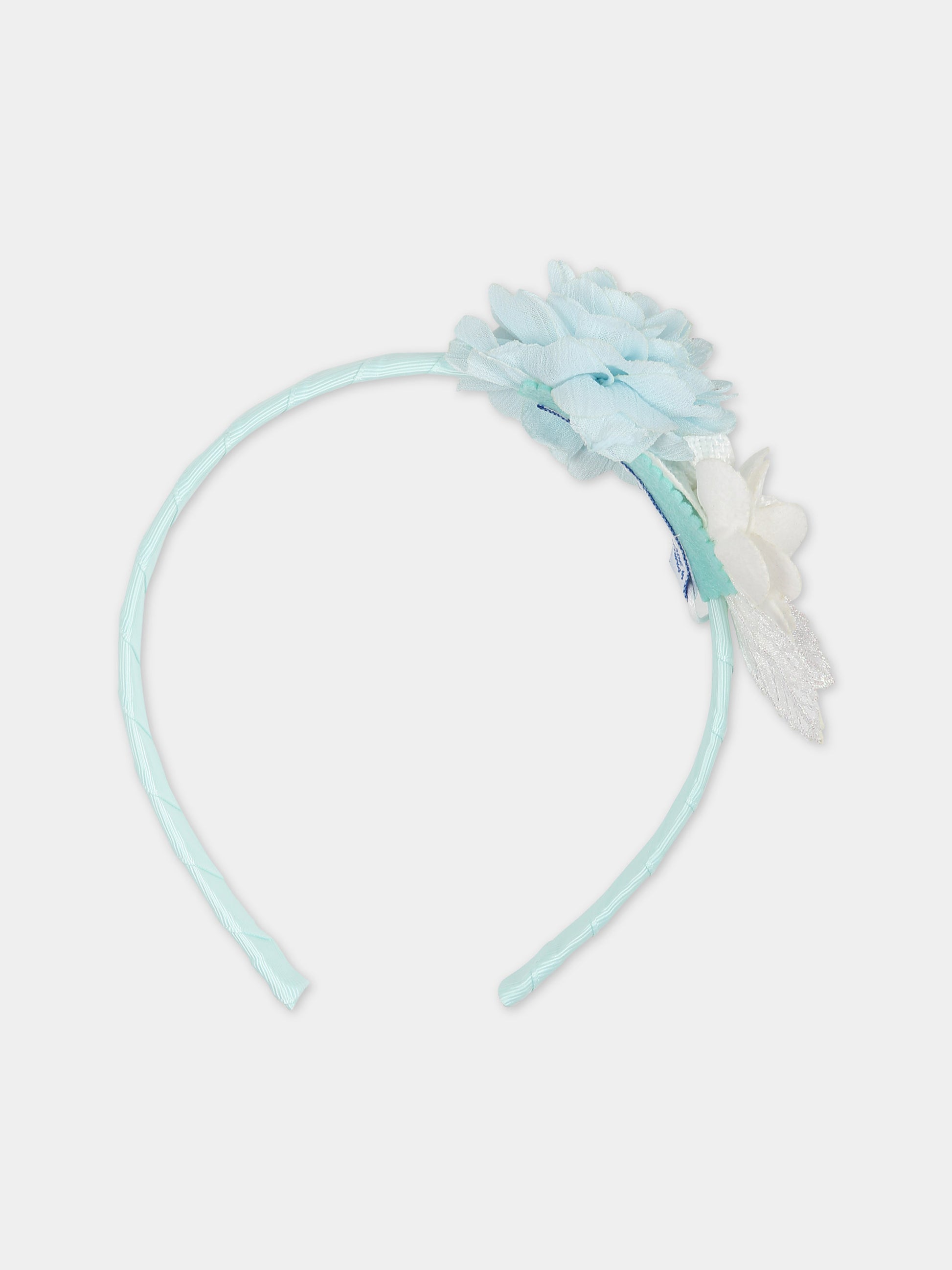 Cerchietto verde per bambina con fiori,Mayoral,10676 066