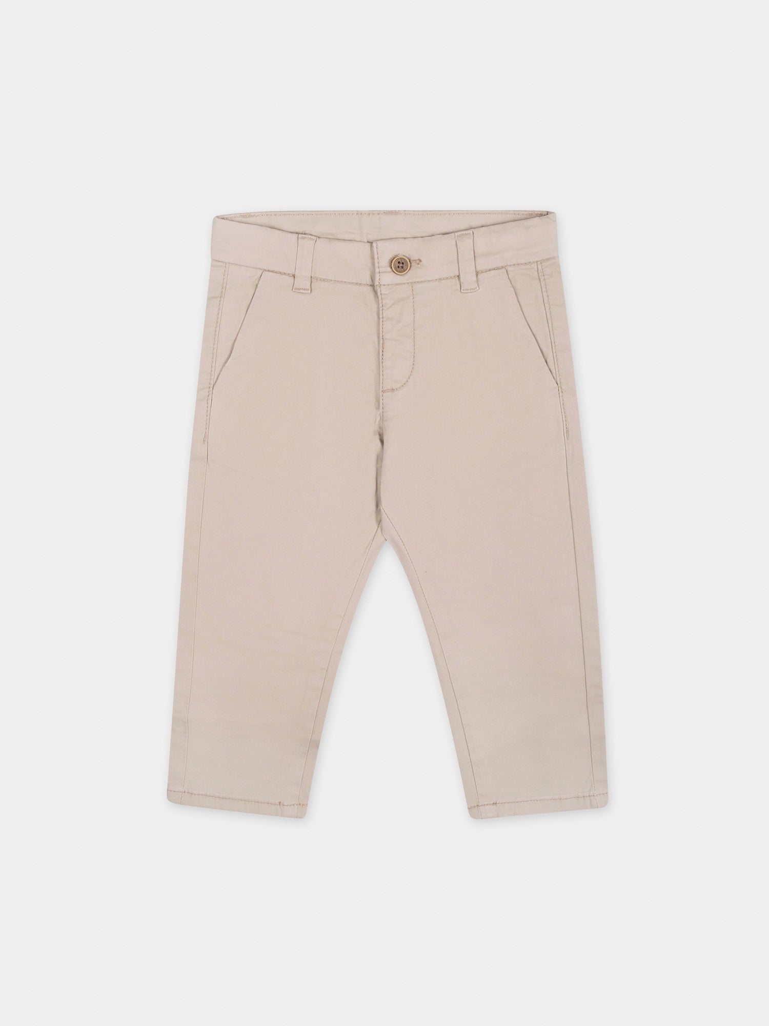 Pantaloni beige per neonato,Mayoral,522 058