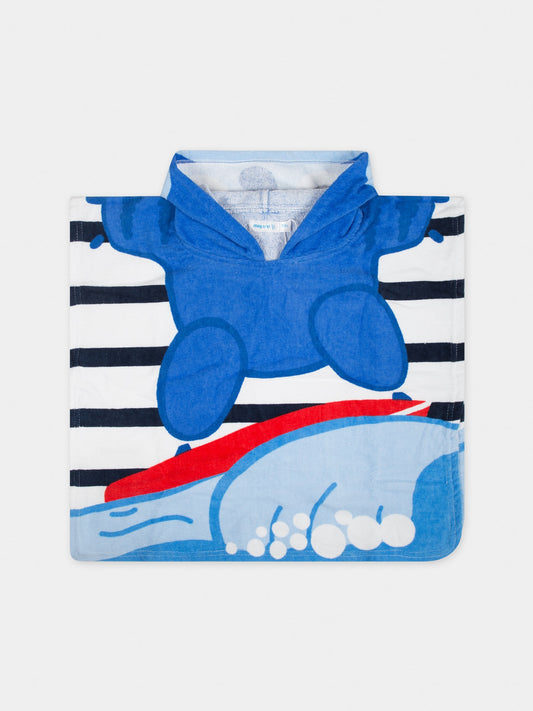 Accappatoio azzurro per neonato,Mayoral,10690 091