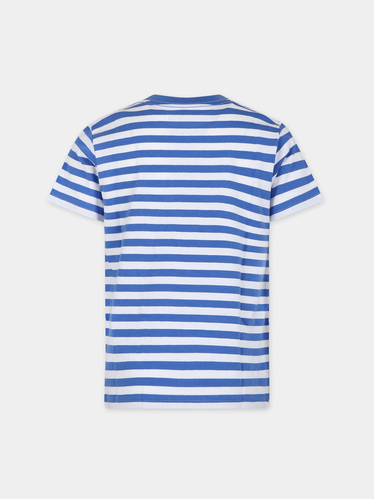 T-shirt azzurra per bambino con Polo Bear,Ralph Lauren Kids,934391001