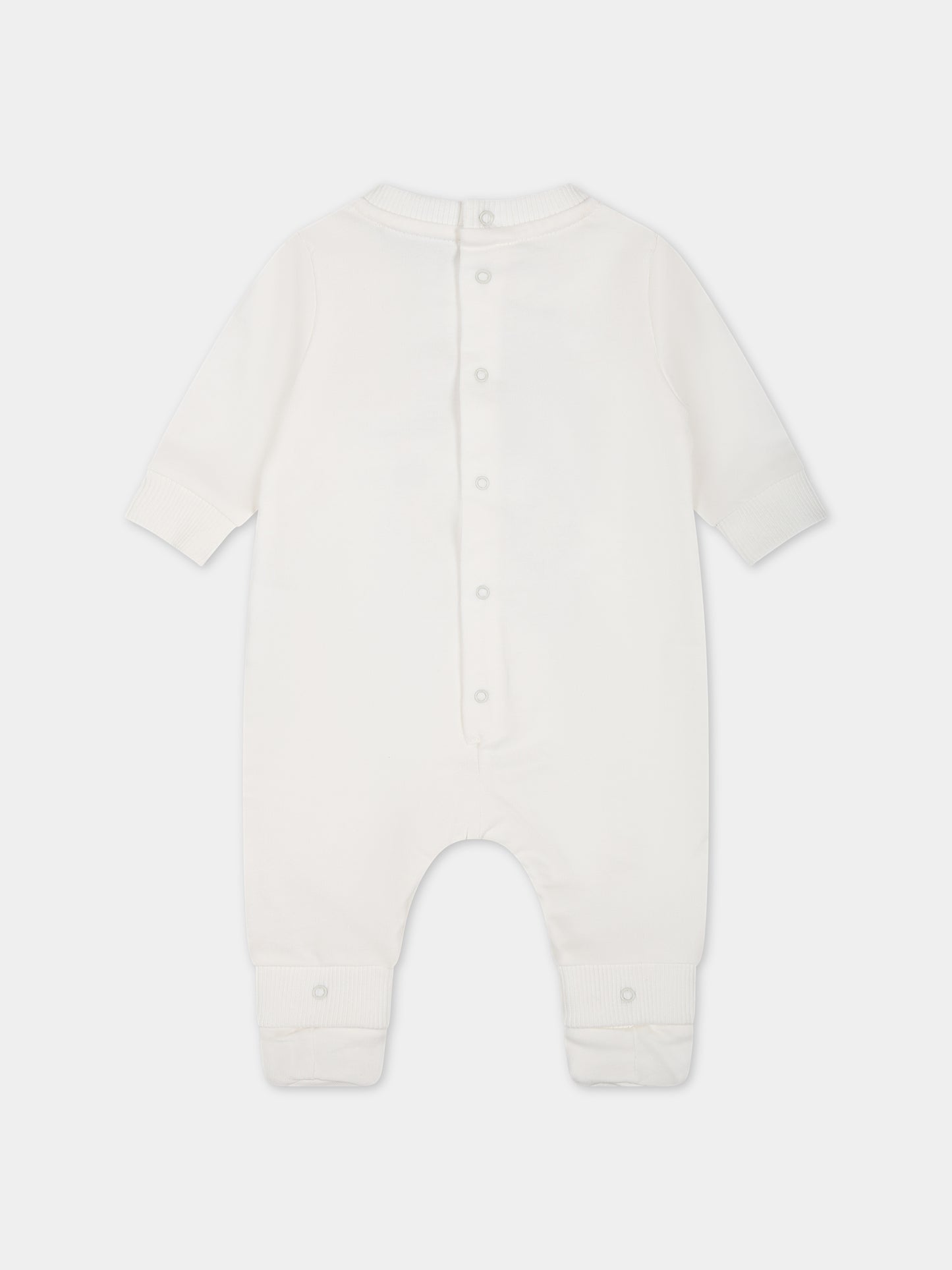 Tutina avorio per neonati con Teddy Bear,Moschino Kids,MNY03X LCA19 10063