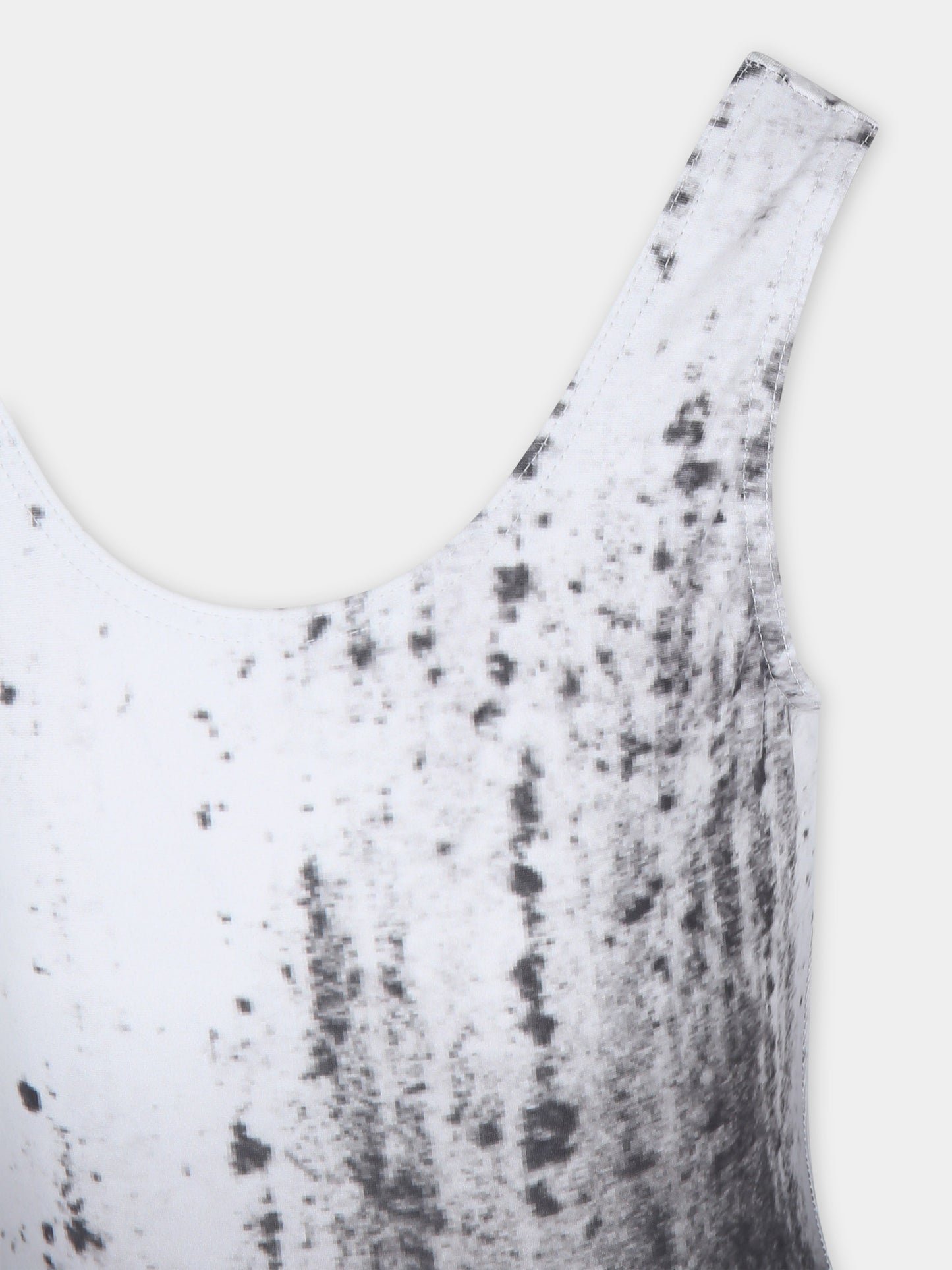 Costume bianco per bambina con stampa,Caroline Bosmans,SS24 1008 67 0014