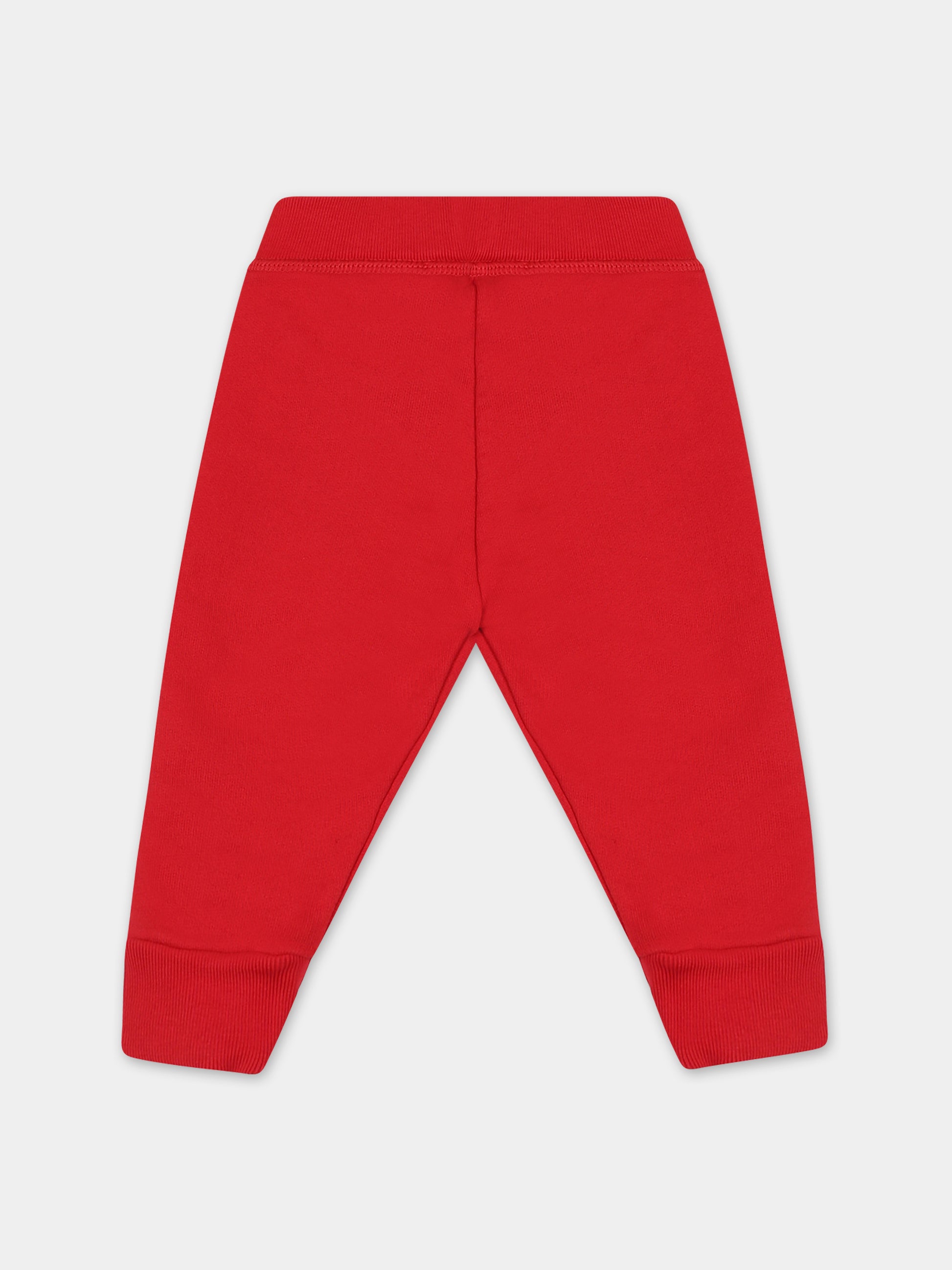 Pantaloni rossi per neonato con logo,Dsquared2,DQ1379 D002Y DQ417