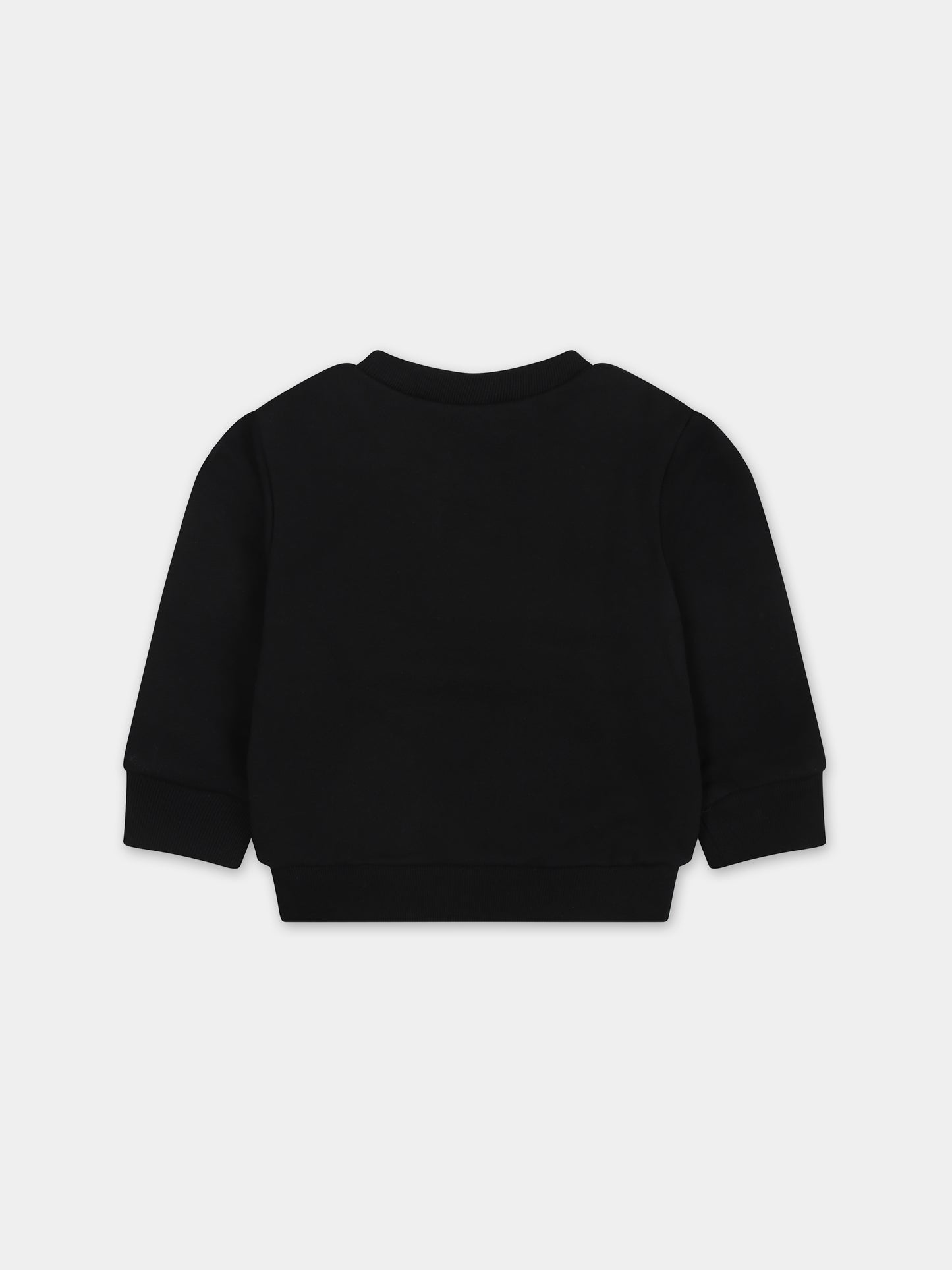 Felpa nera per neonato con logo,Dsquared2,DQ1603 D0QA2F DQ900