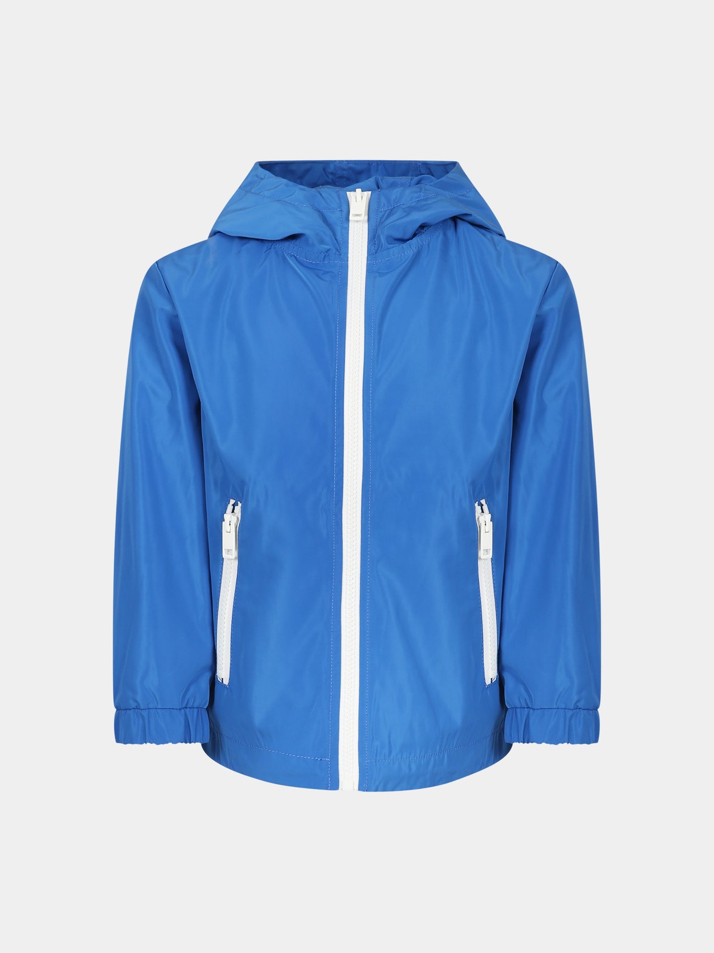 Giacca a vento blu per bambini con logo,Diesel,J01088 KXBBN K80H