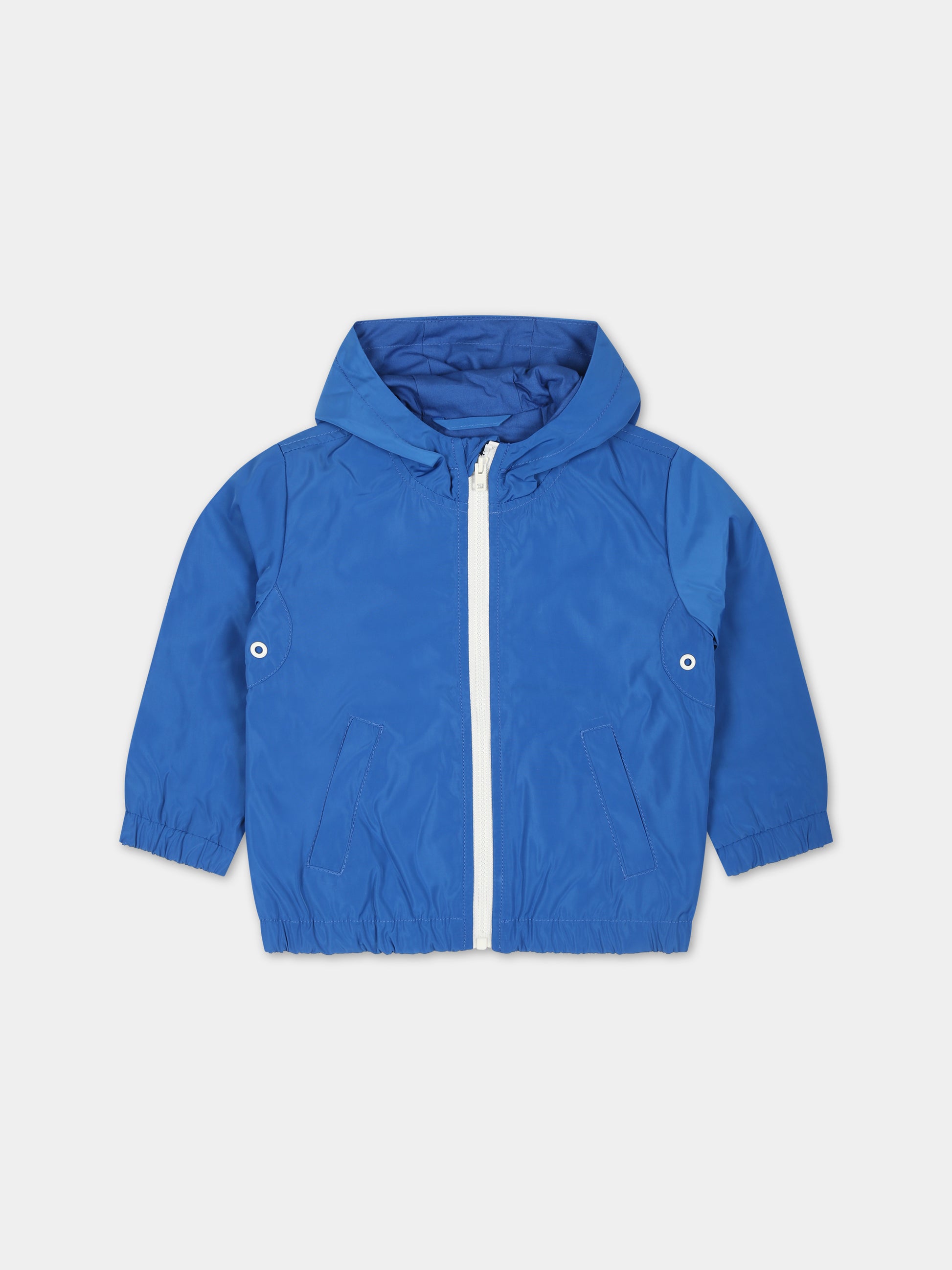 Giacca a vento azzurra per neonati,Diesel,K00329 KXBBN K80H