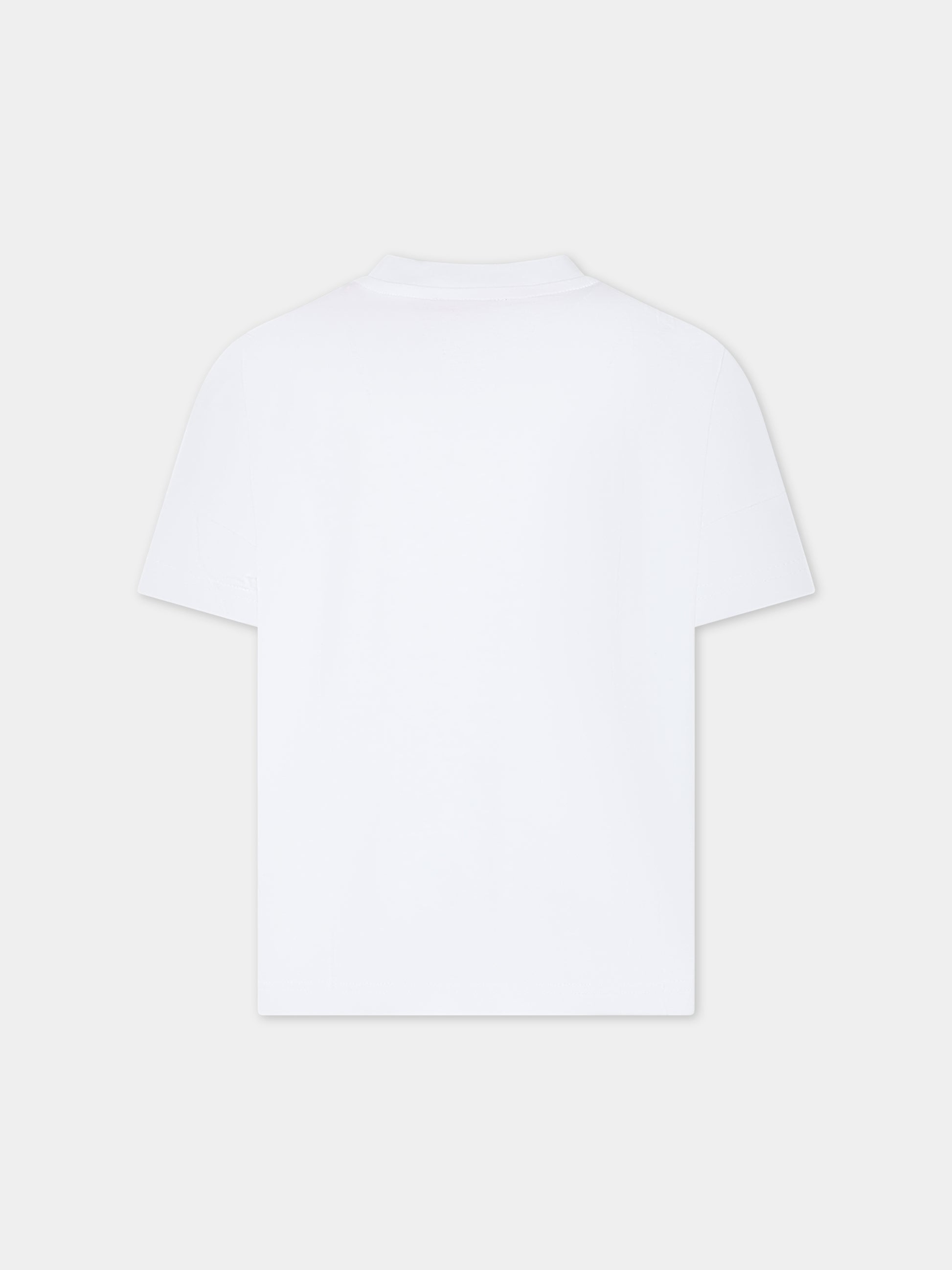 T-shirt bianca per bambina con logo,Diesel,J01182 00YI9 K100