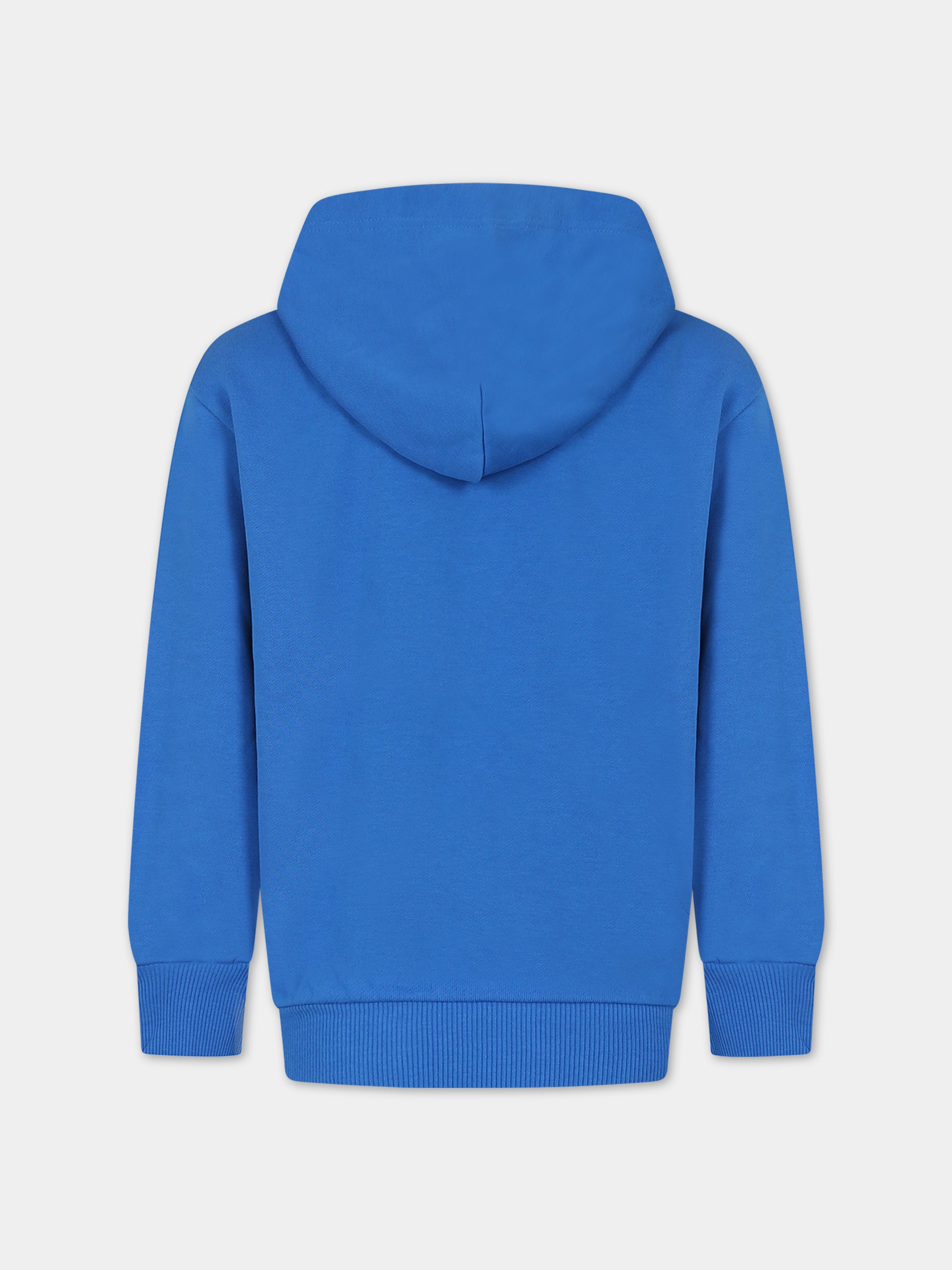 Felpa azzurra per bambino con logo,Diesel,J01115 KYAU6 K80H