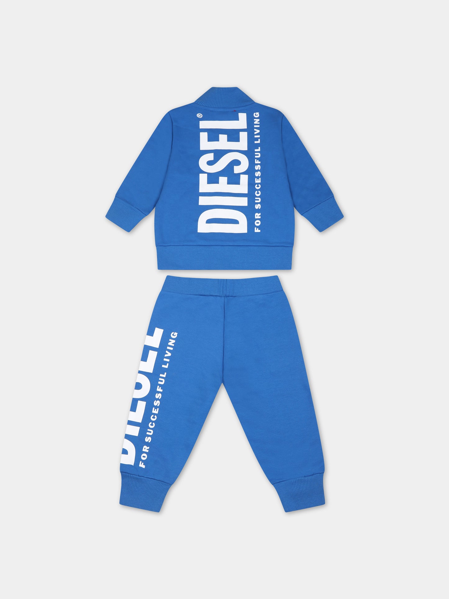Completo azzurro per neonato con logo,Diesel,K00357 0IAJH K80H
