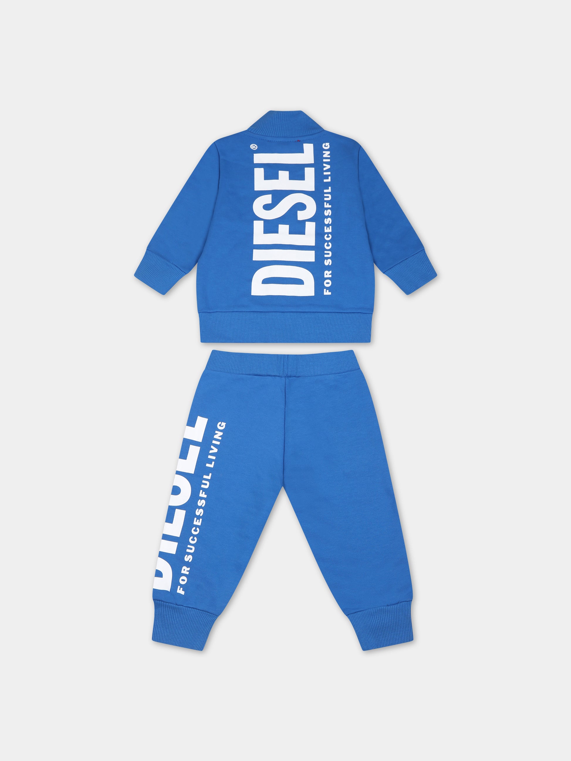 Completo azzurro per neonato con logo,Diesel,K00357 0IAJH K80H