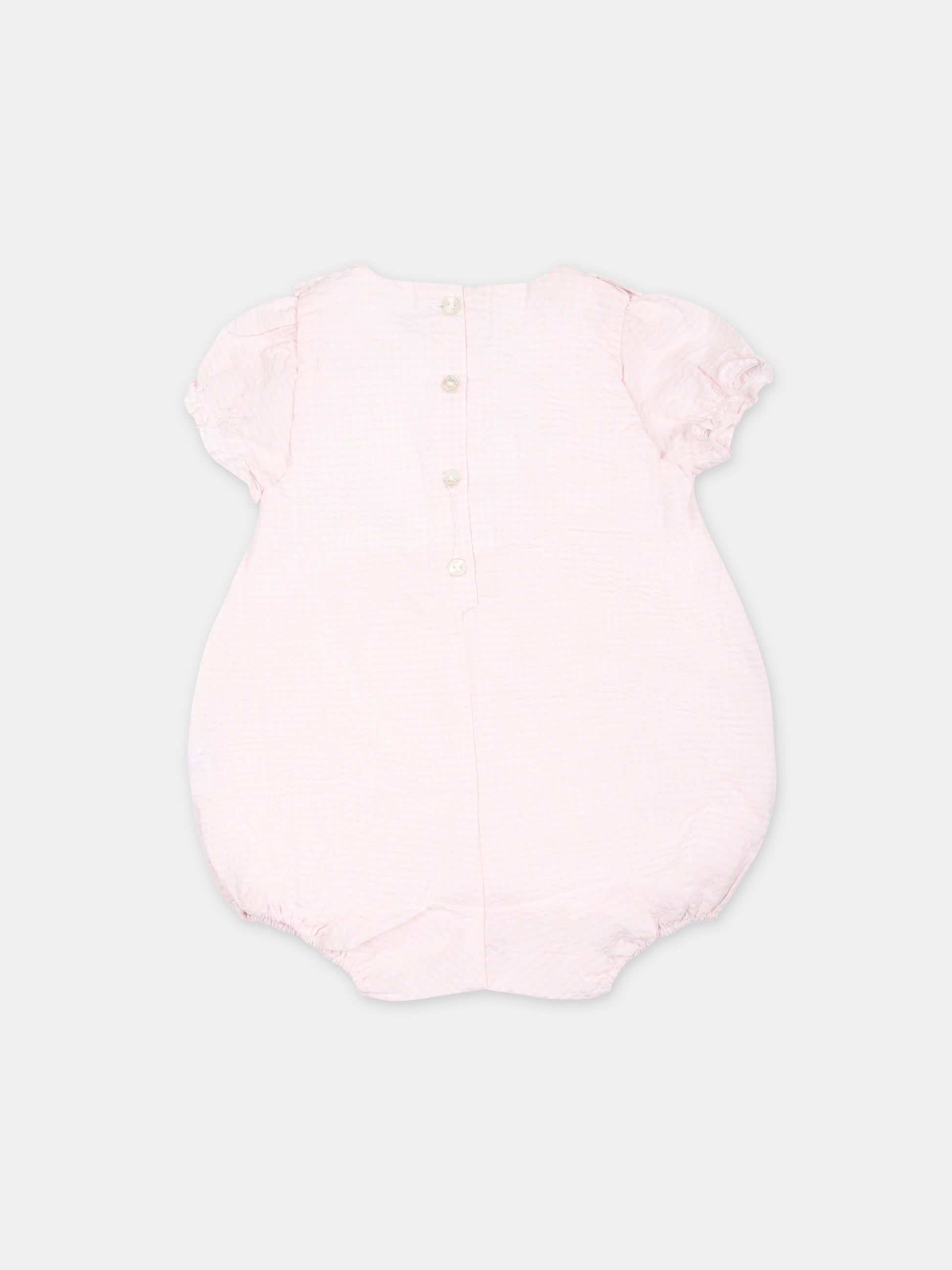 Pagliaccetto rosa per neonata con tessuto Liberty,Tartine Et Chocolat,TY33130 31