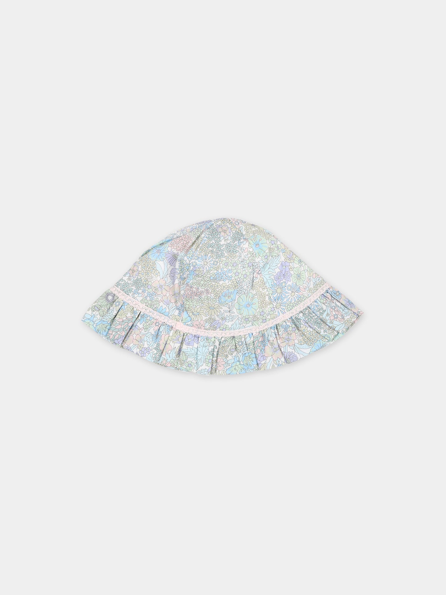 Cloche celeste per neonata con tessuto Liberty,Tartine Et Chocolat,TY90000 50