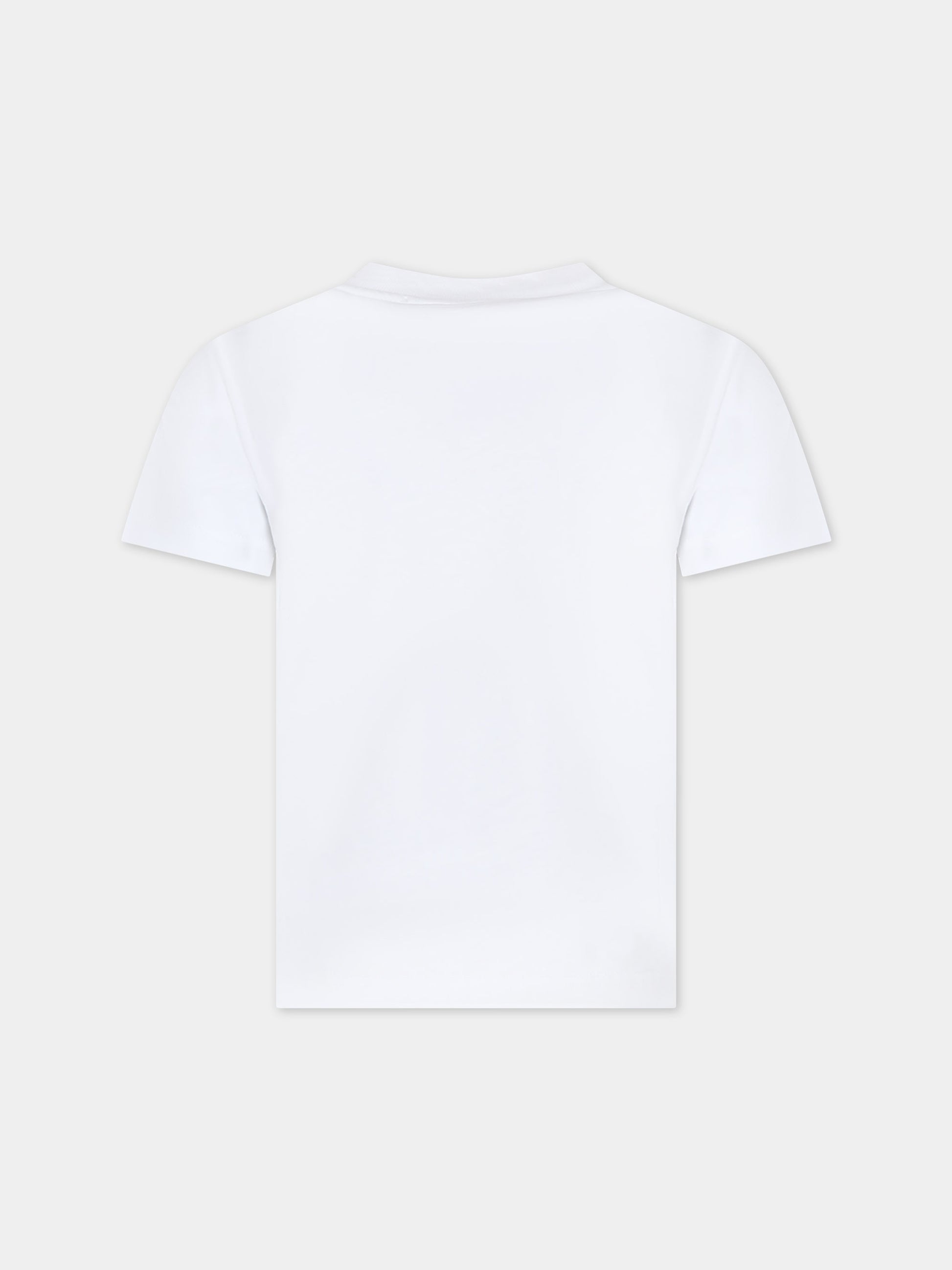 T-shirt bianca per bambina con stampa stelle marine,Alessandro Enriquez X Barcellino,112705