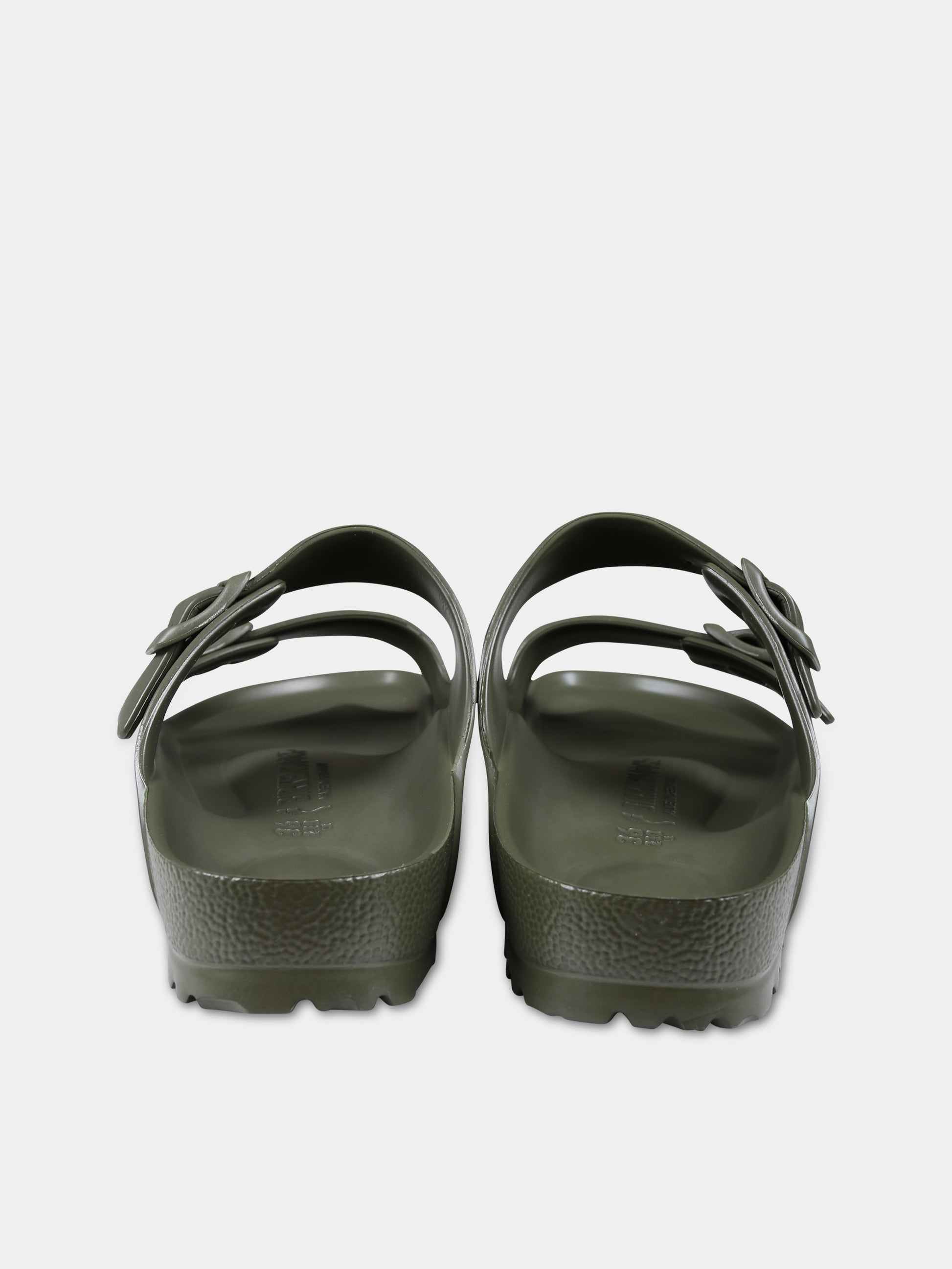 Ciabatte verdi Arizona Eva per bambini con logo,Birkenstock,1019152 KHAKI