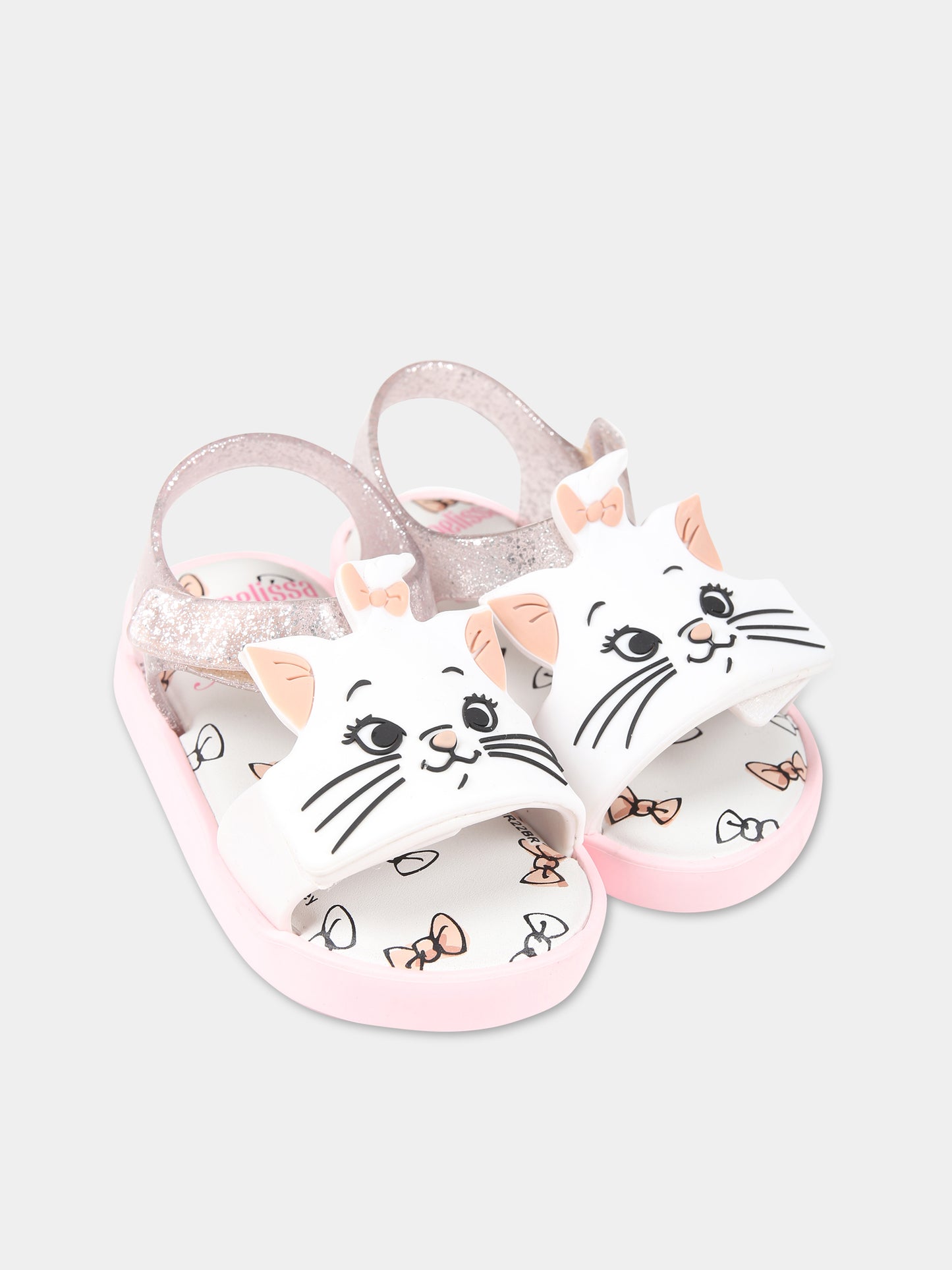 Sandali rosa per bambina con Marie degli Aristogatti,Mini Melissa,33755 AJ573 06411