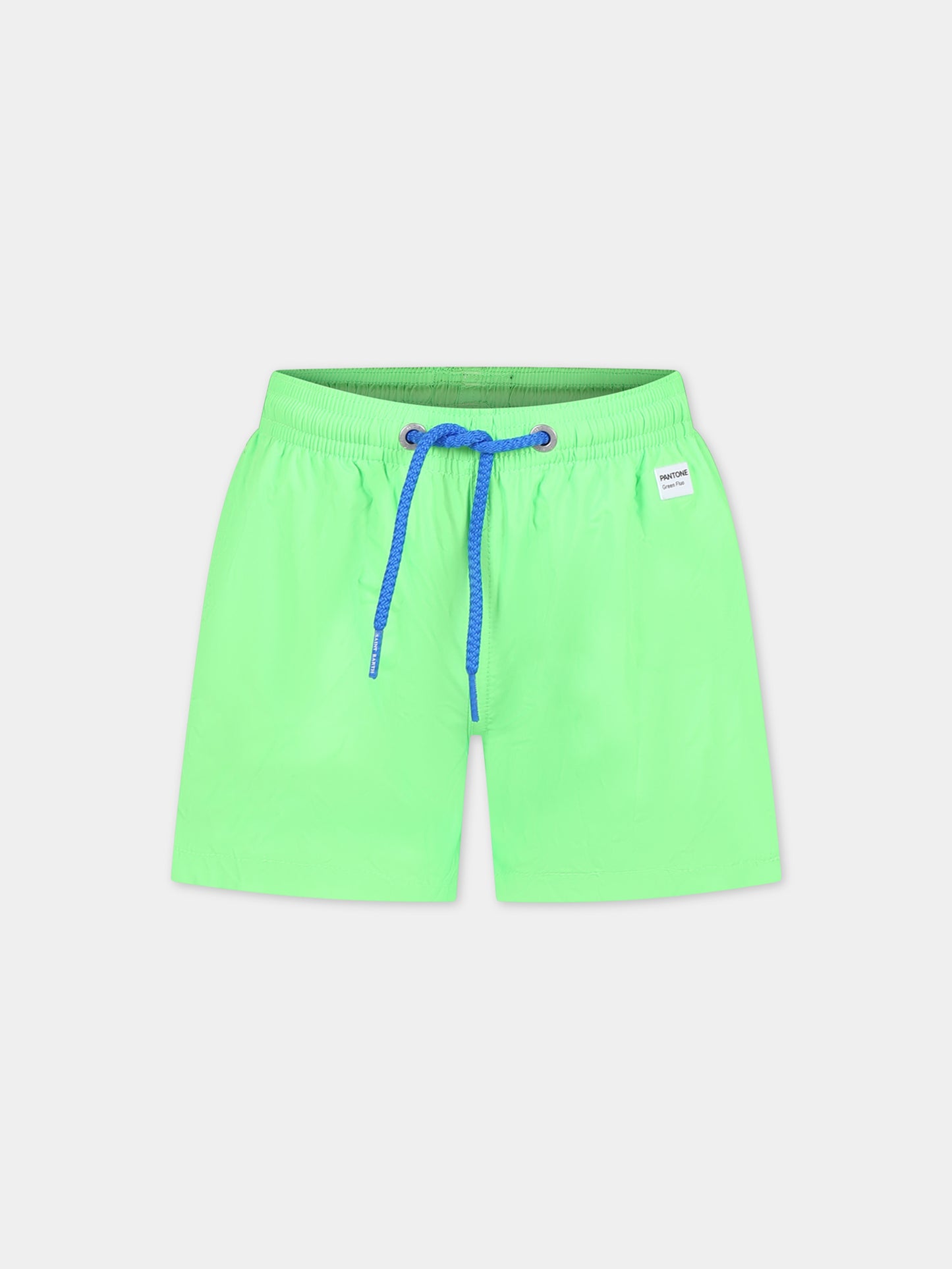 Boxer mare verde per bambino con logo,Mc2 Saint Barth,JEA0012 00119F