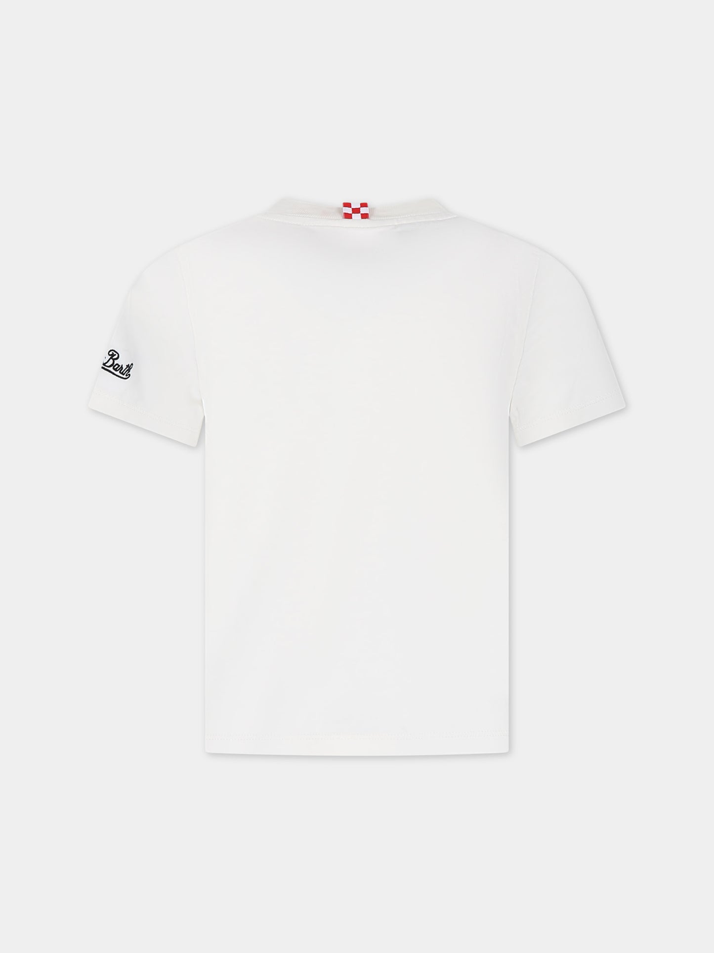 T-shirt avorio per bambini con stampa Peanuts,Mc2 Saint Barth,TSH0001 00211F