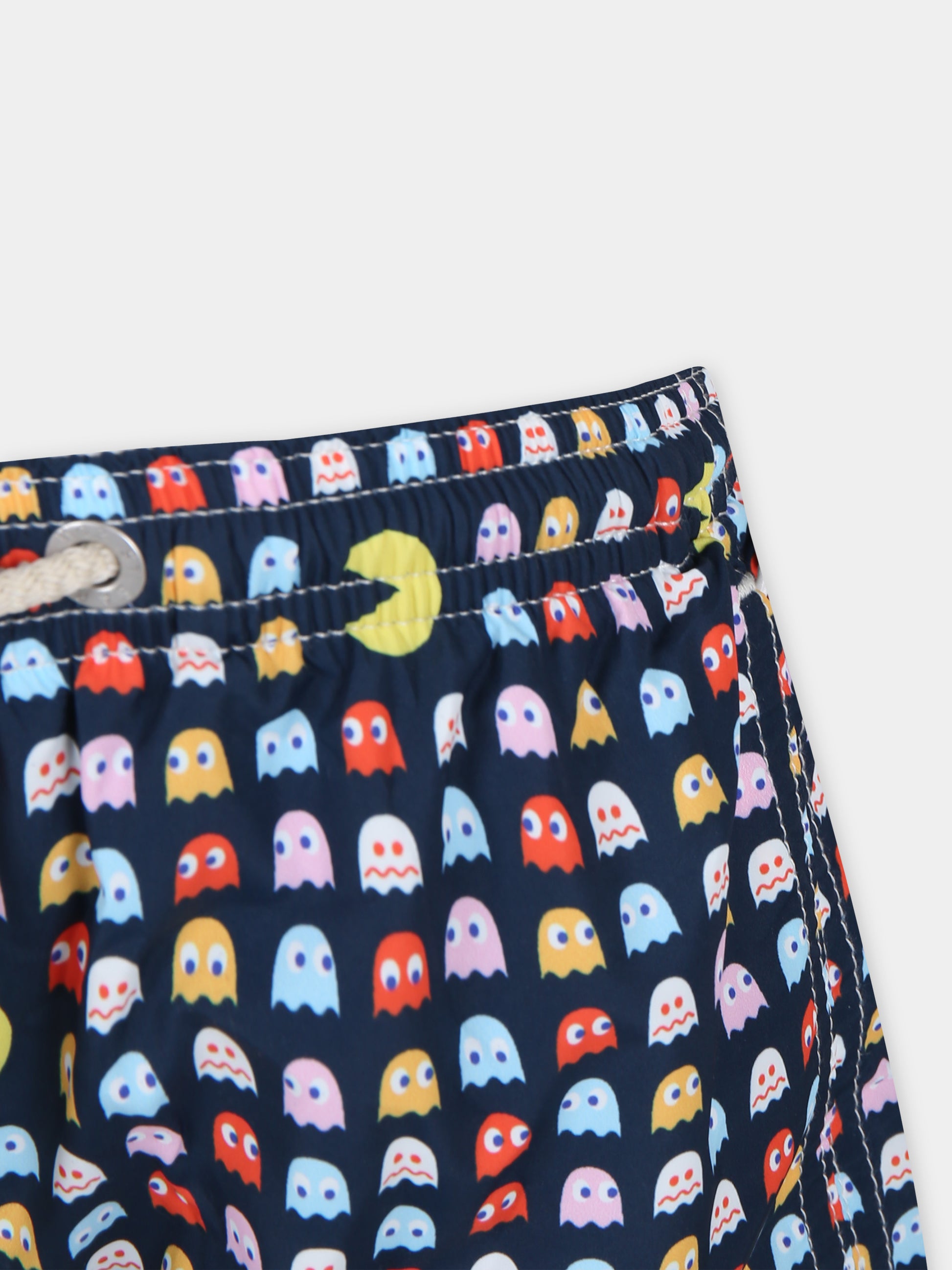 Boxer mare blu per bambino con stampa pac man,Mc2 Saint Barth,JEA0004 02775F