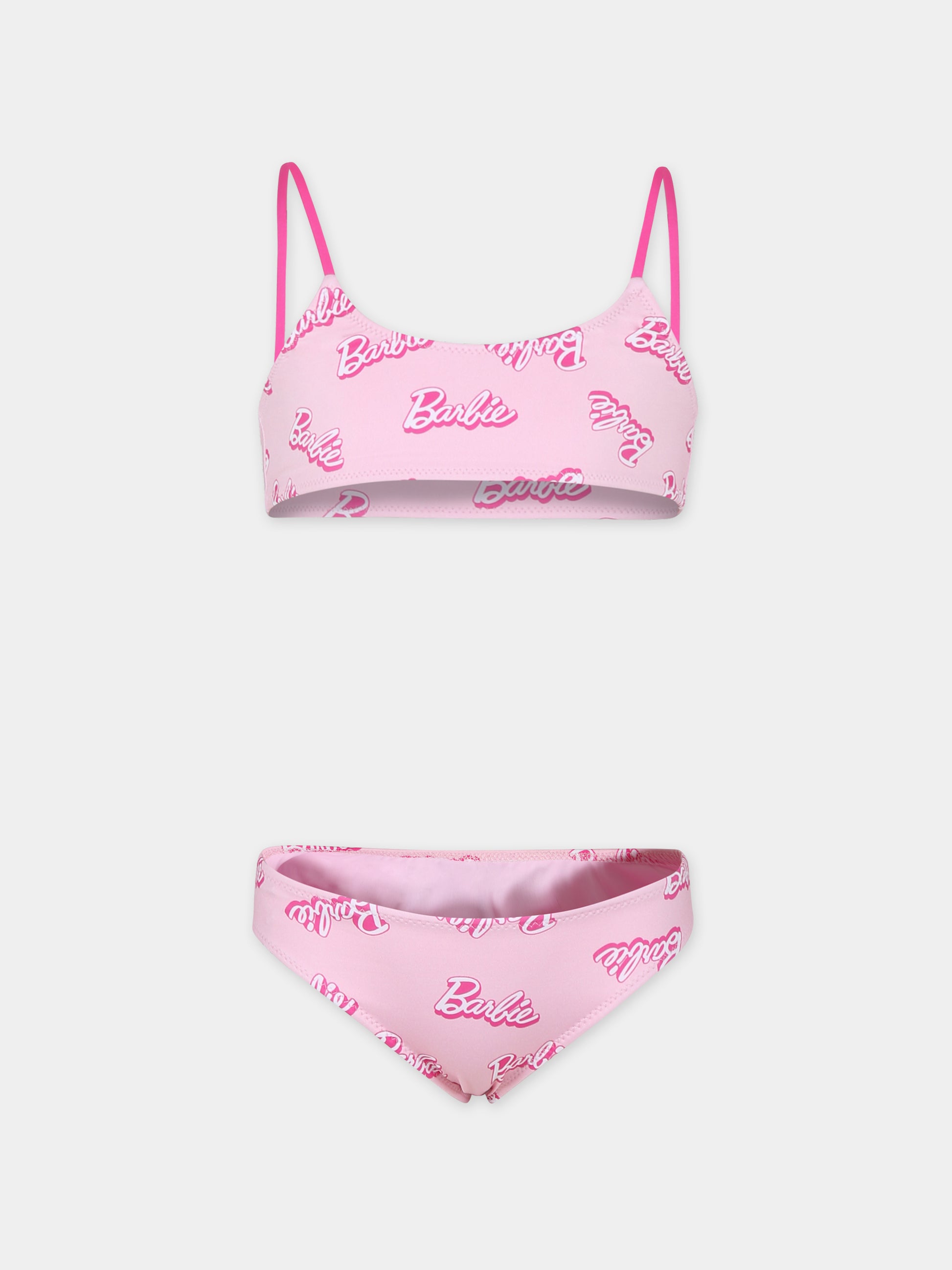 Bikini rosa per bambina con scritta,Mc2 Saint Barth,CRIS001 03293F