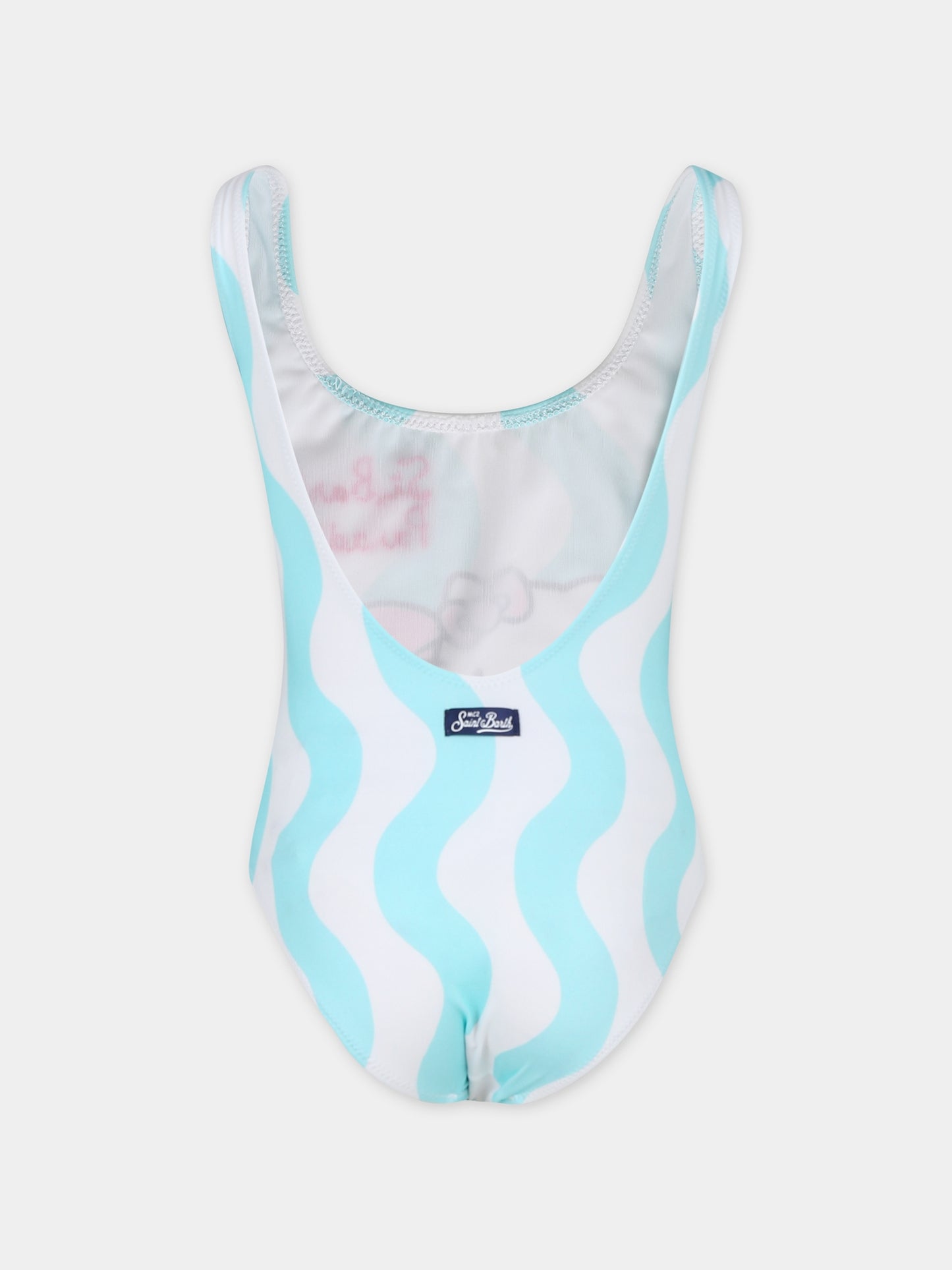 Costume intero bianco per bambina con stampa Hello Kitty,Mc2 Saint Barth,CARA001 01905F