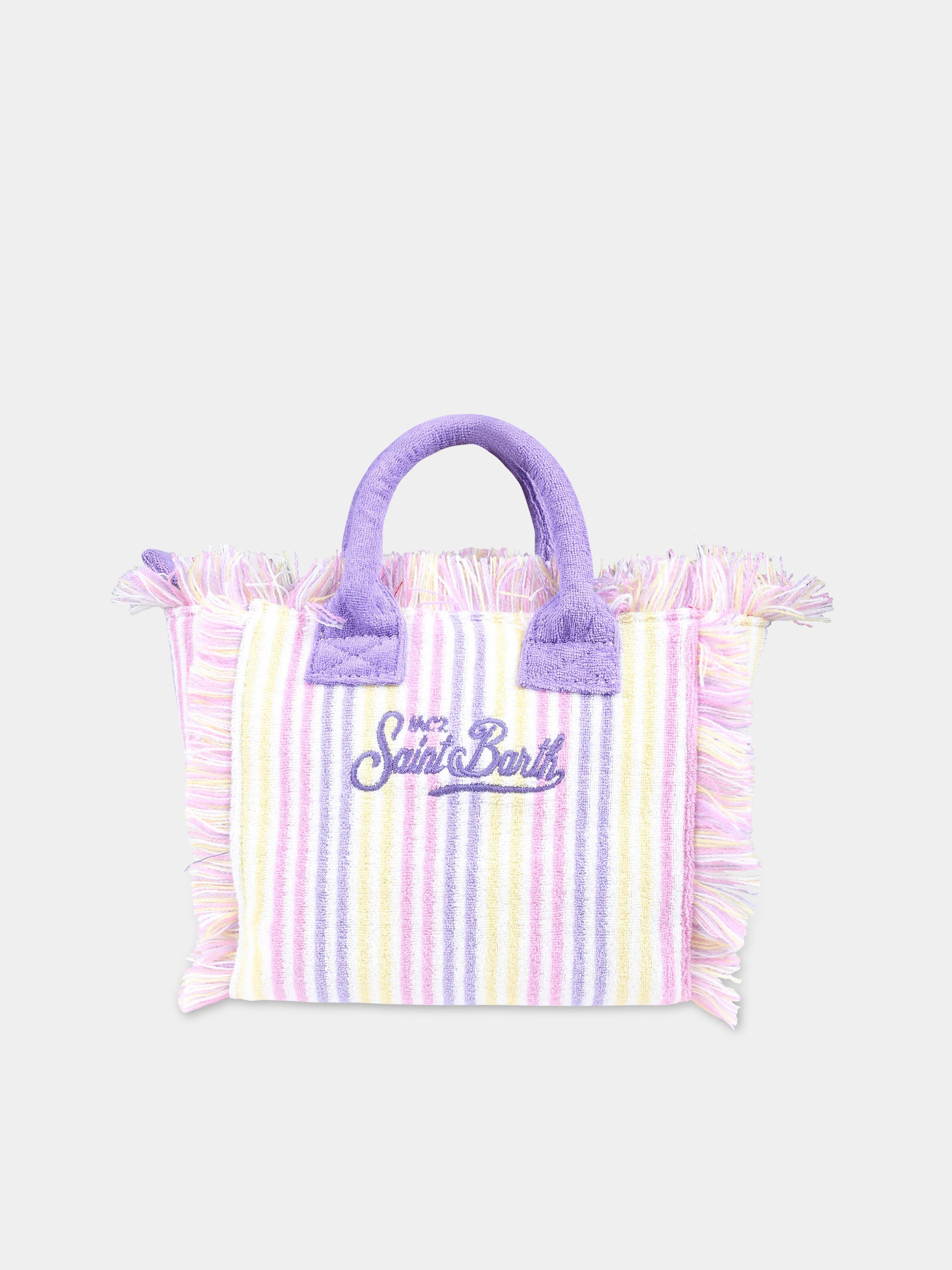 Borsa mare viola per bambina con logo,Mc2 Saint Barth,VAMI003 00190F