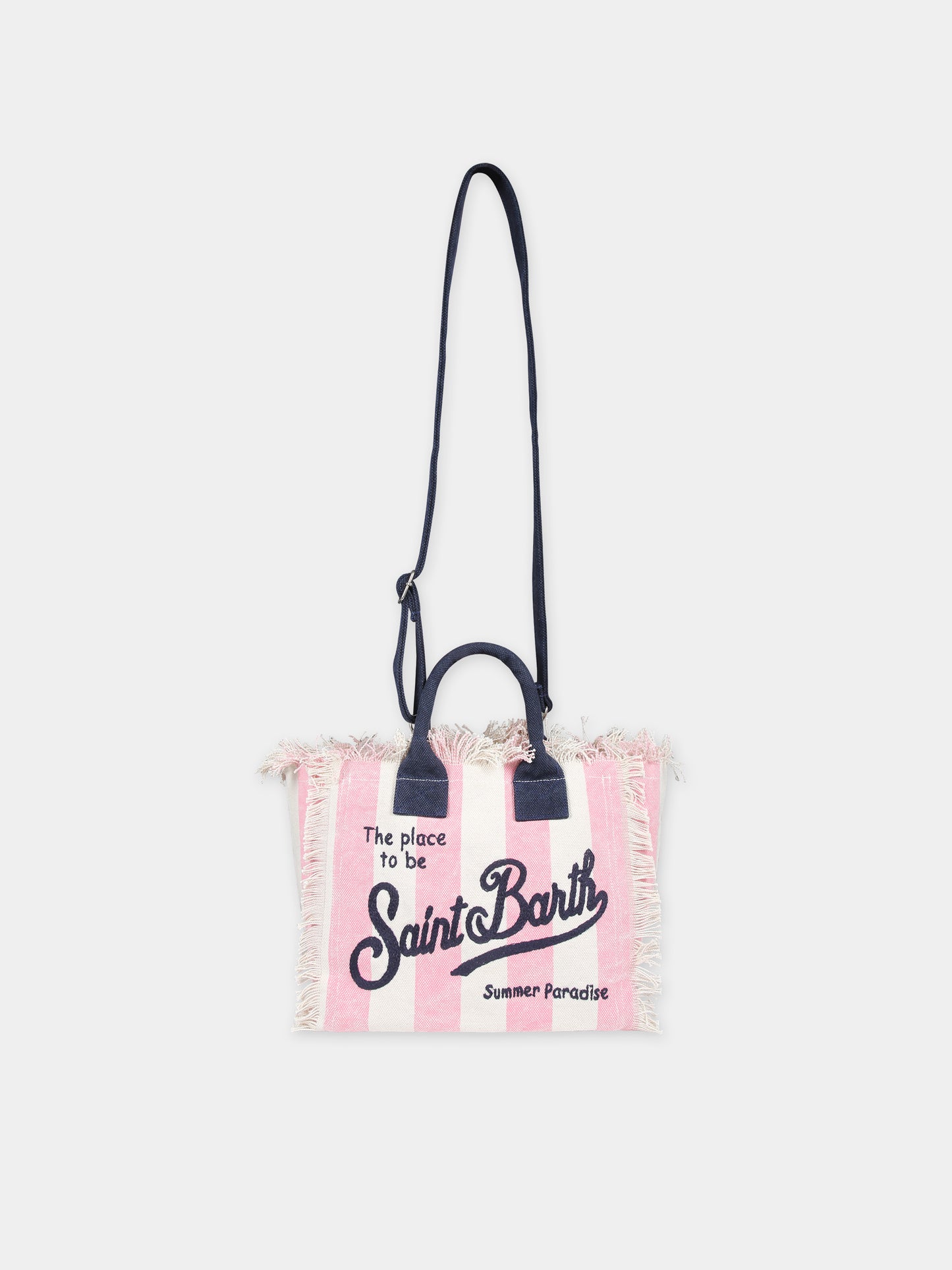 Borsa mare rosa per bambina con logo,Mc2 Saint Barth,COL0001 01206F