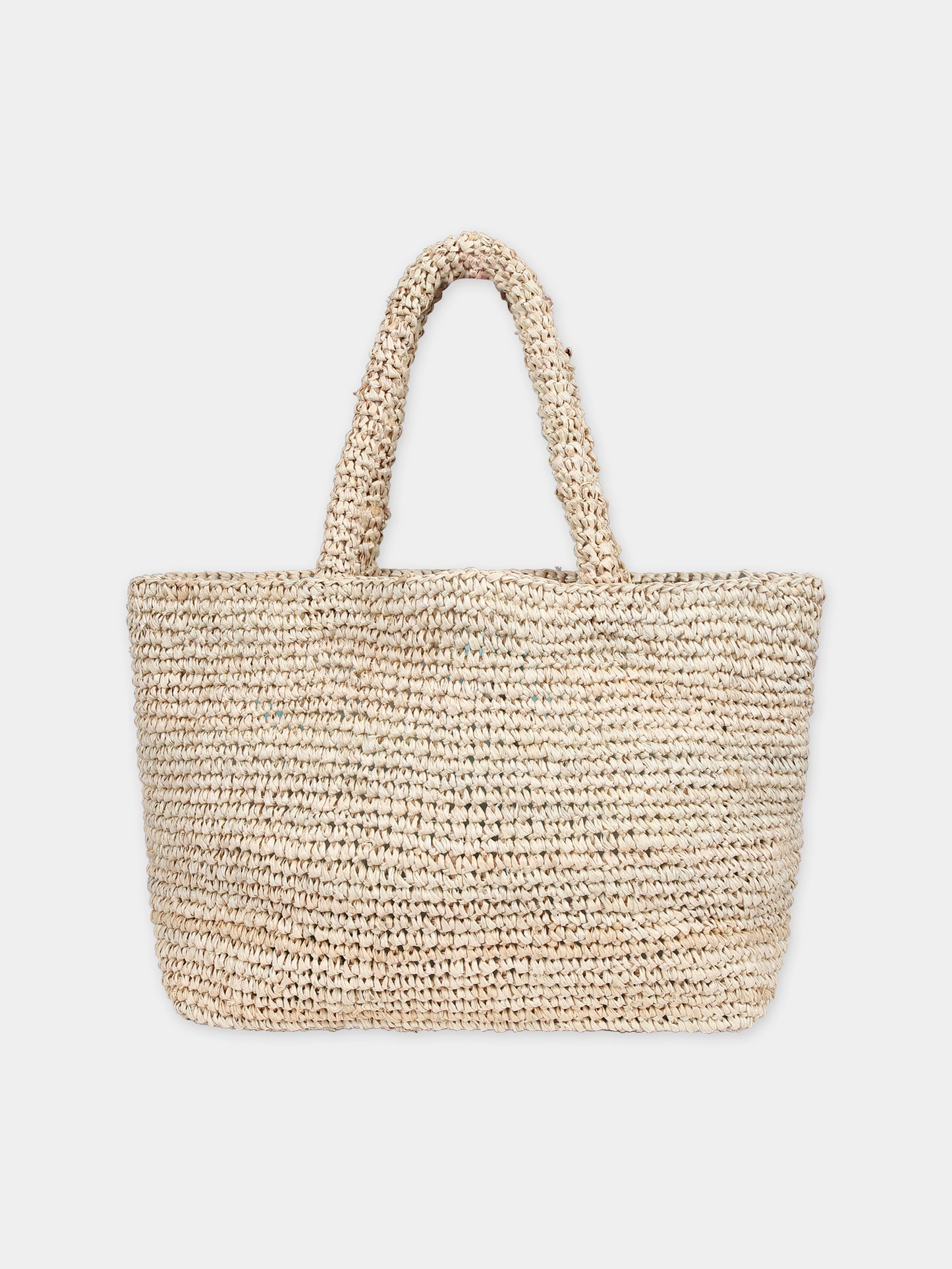 Borsa mare beige per bambina con logo,Mc2 Saint Barth,RAFB002 00249F