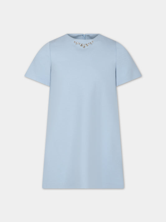 Vestito celeste per bambina,Simonetta,ST1B71 J0329 603