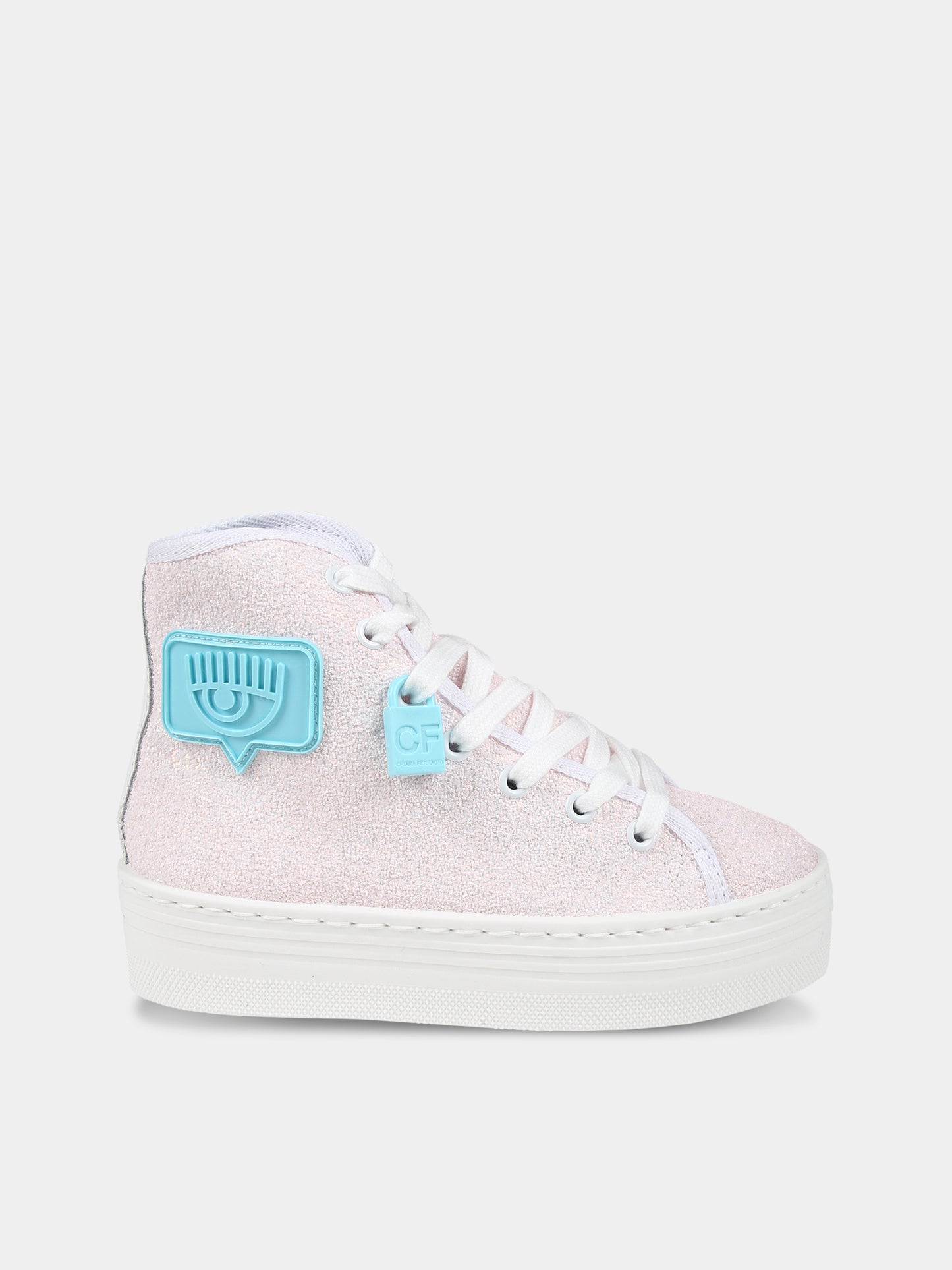 Sneakers rosa per bambina con occhiolino,Chiara Ferragni Collection,CFB070-012