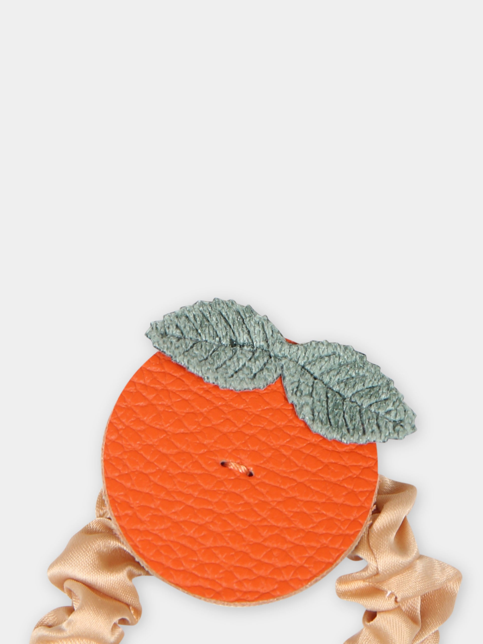 Elastico arancione per bambina con arancia,Illy Trilly,FRUIT ORANGE SCRUNCHY