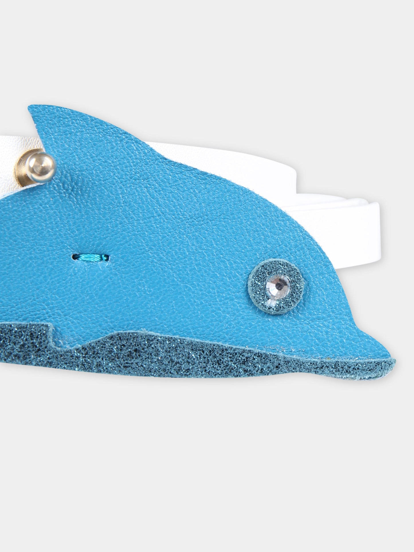 Cintura azzurra per bambina con delfino,Illy Trilly,SEA DOLPHIN BELT