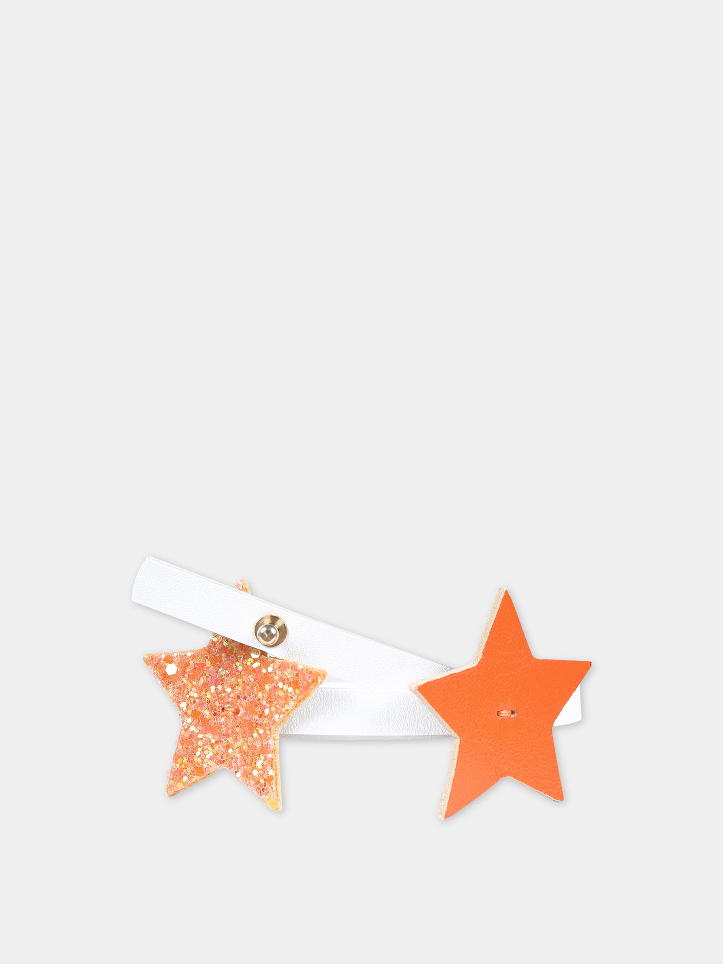 Cintura arancione per bambina con stelle,Illy Trilly,PARTY HAPPY STAR BELT ORANGE