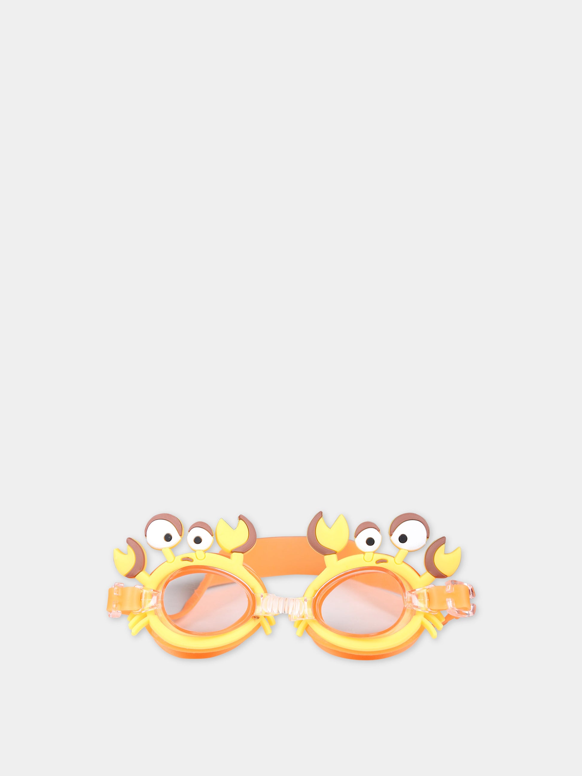 Occhialini arancioni per bambini con granchi,Illy Trilly,GOOGLES CRAB YELLOW