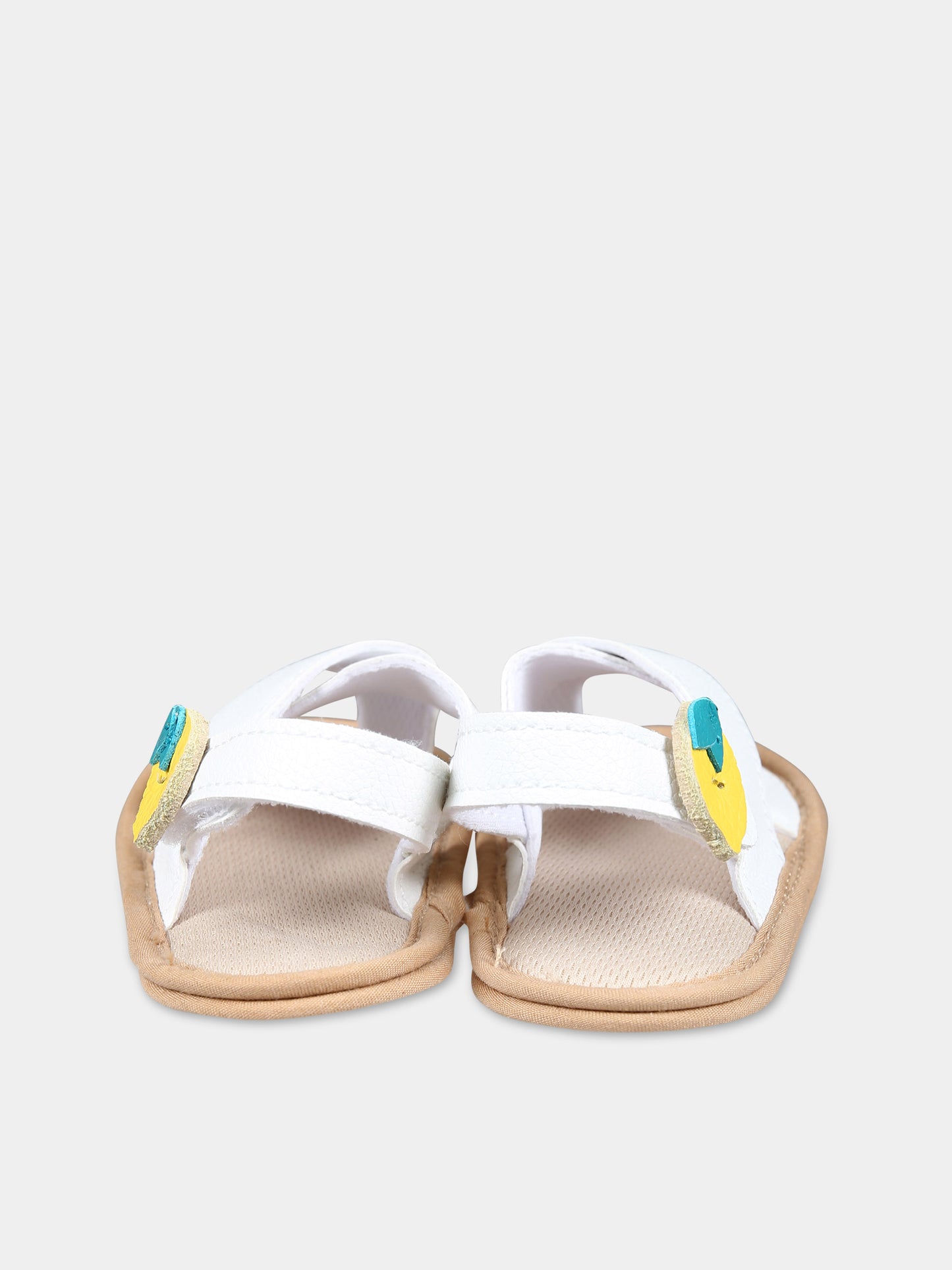 Sandali bianchi per neonati con limoni,Illy Trilly,SANDALS LEMON