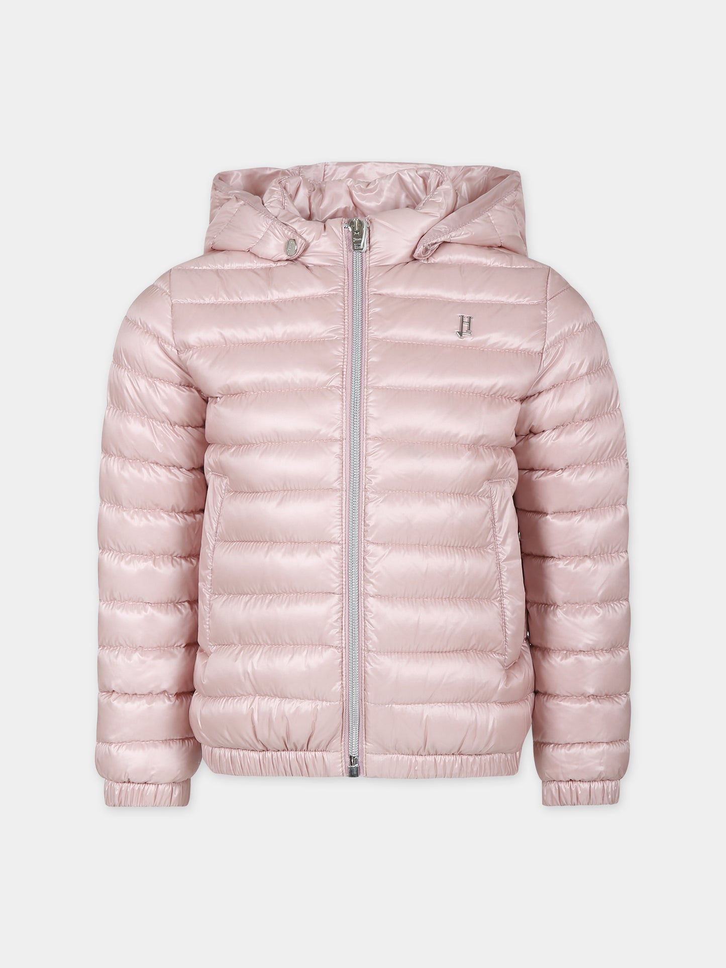 Piumino rosa per bambina con logo,Herno Kids,PI000006X 12017 4011
