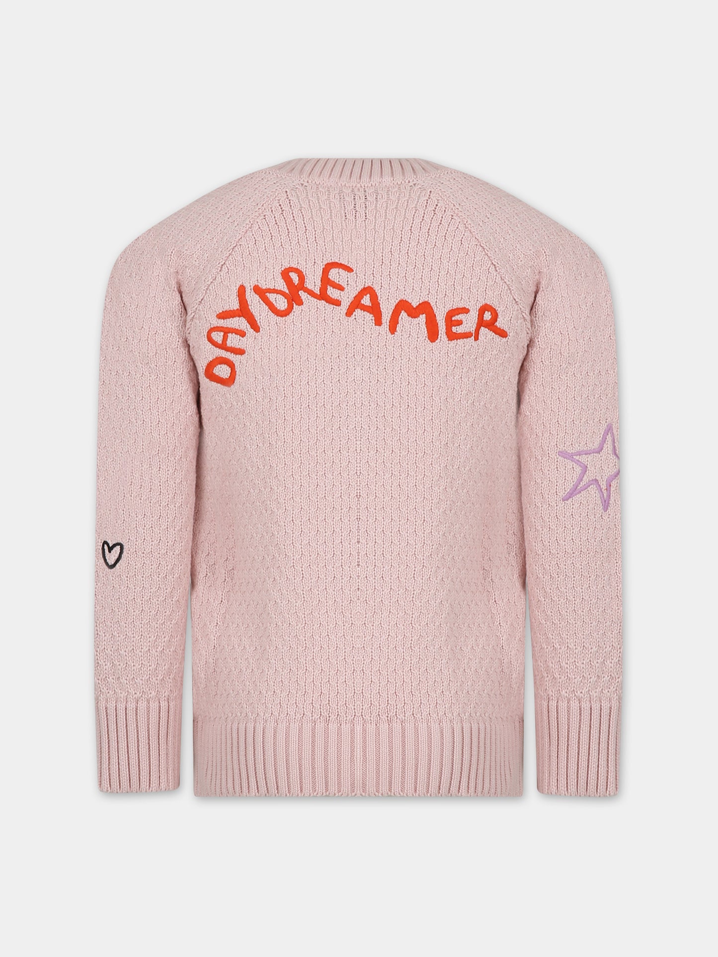 Cardigan rosa per bambina con ricami,Stella Mccartney Kids,TT9A50 Z1528 505