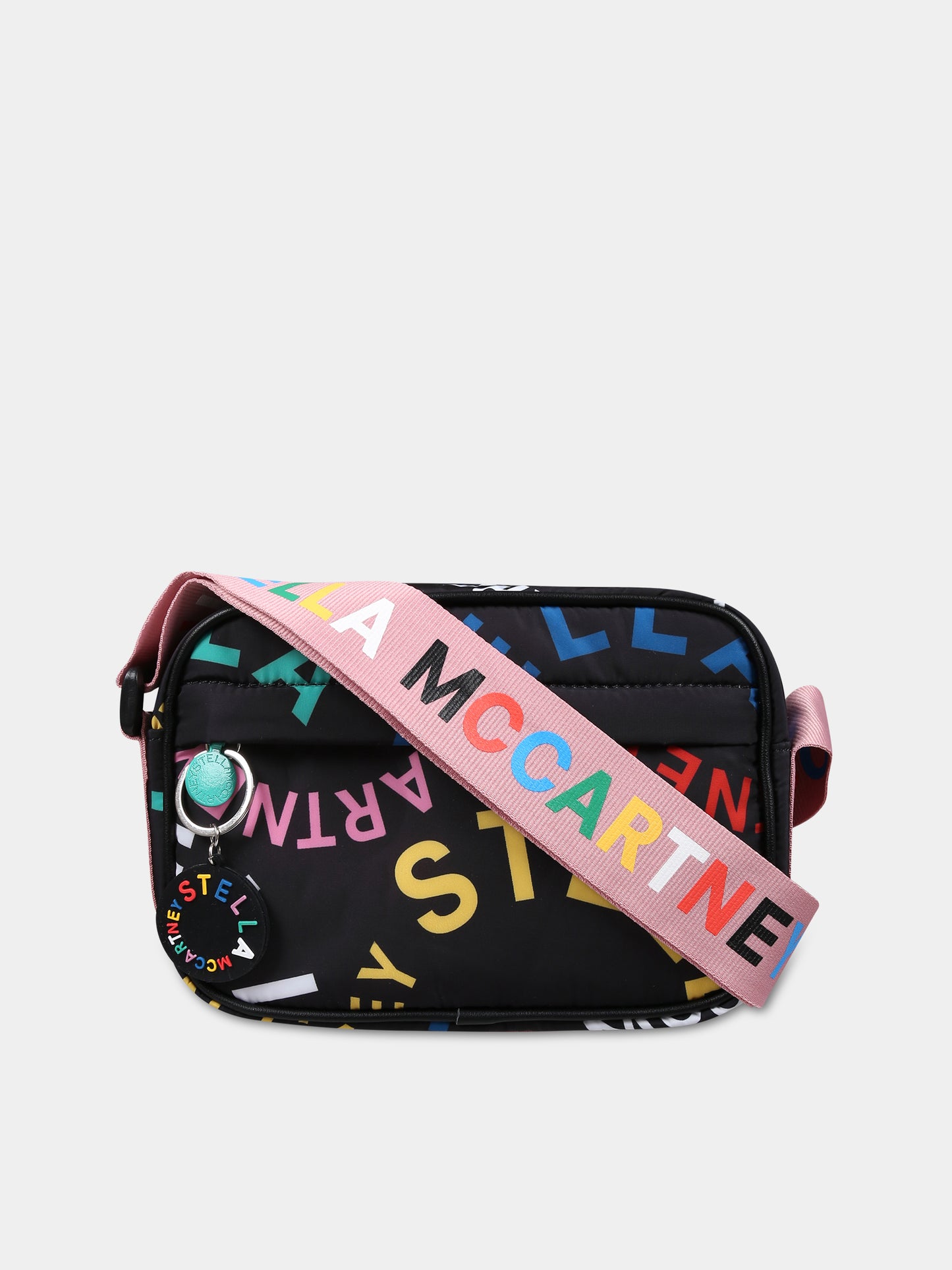 Borsa nera per bambina con logo,Stella Mccartney Kids,TT0C38 Z1274 930MC