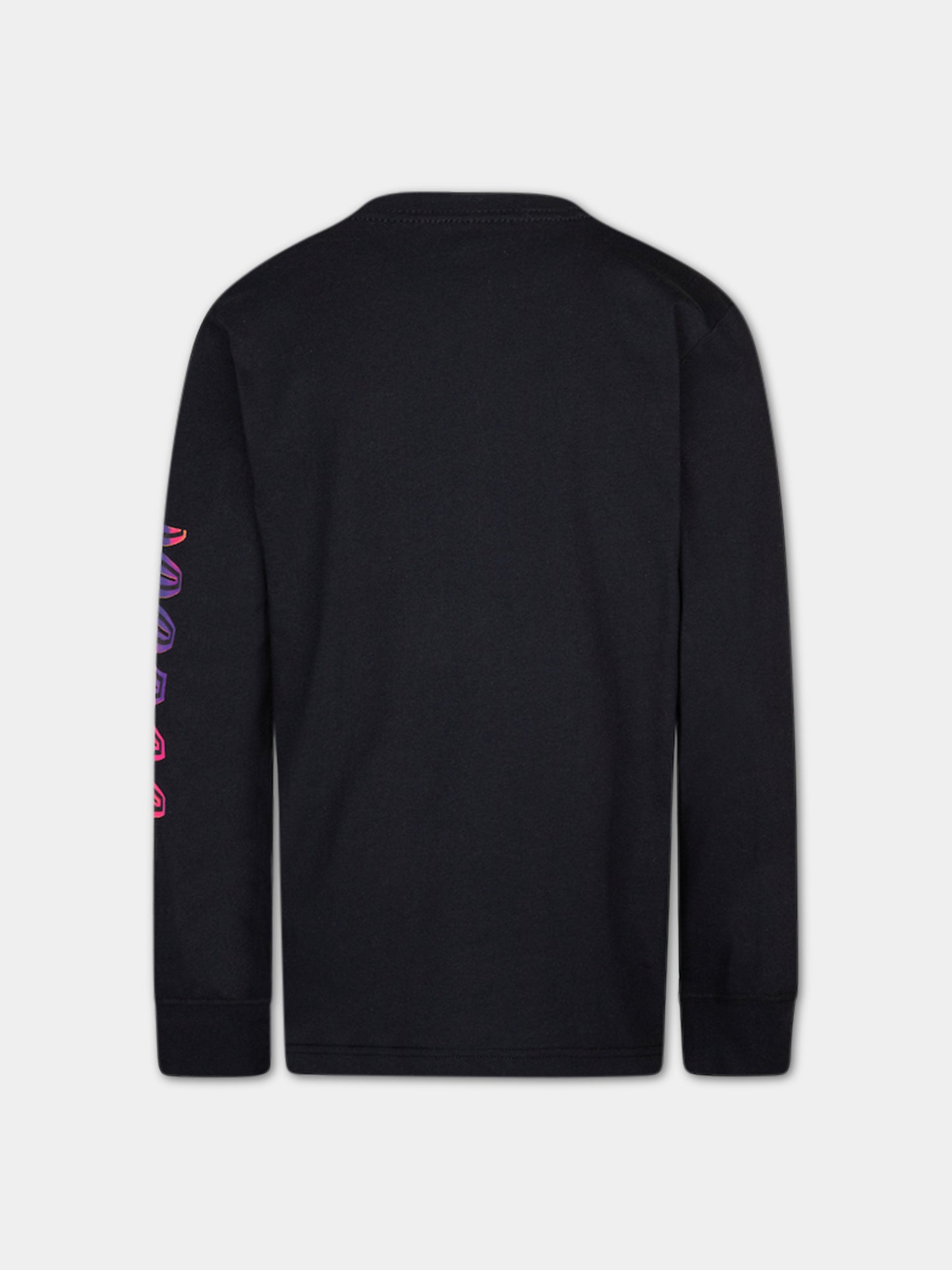 T-shirt nera per bambini con stampa e scritta,Jordan,95B991 023