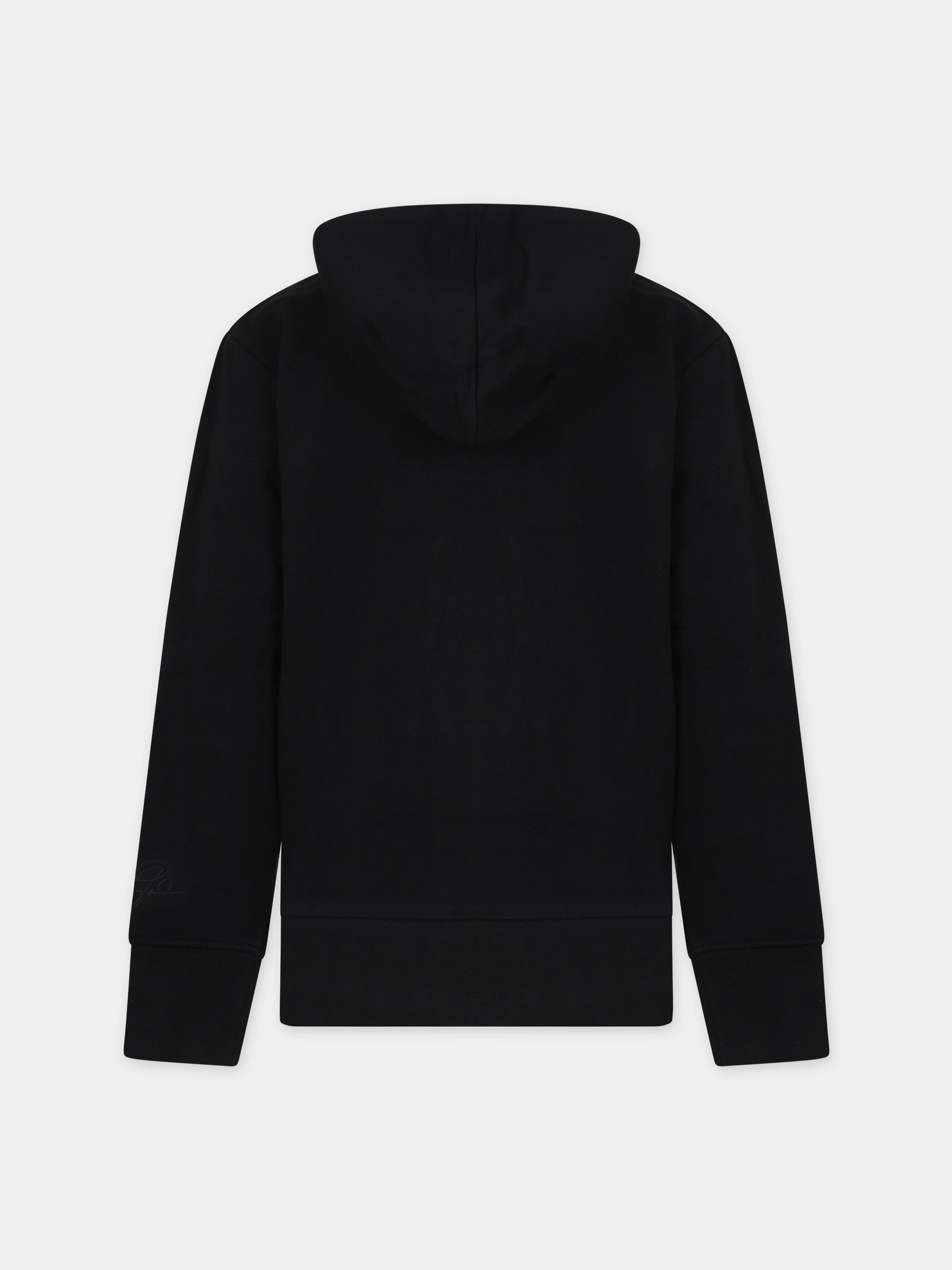 Felpa nera per bambini con ricamo,Jordan,95A904 023