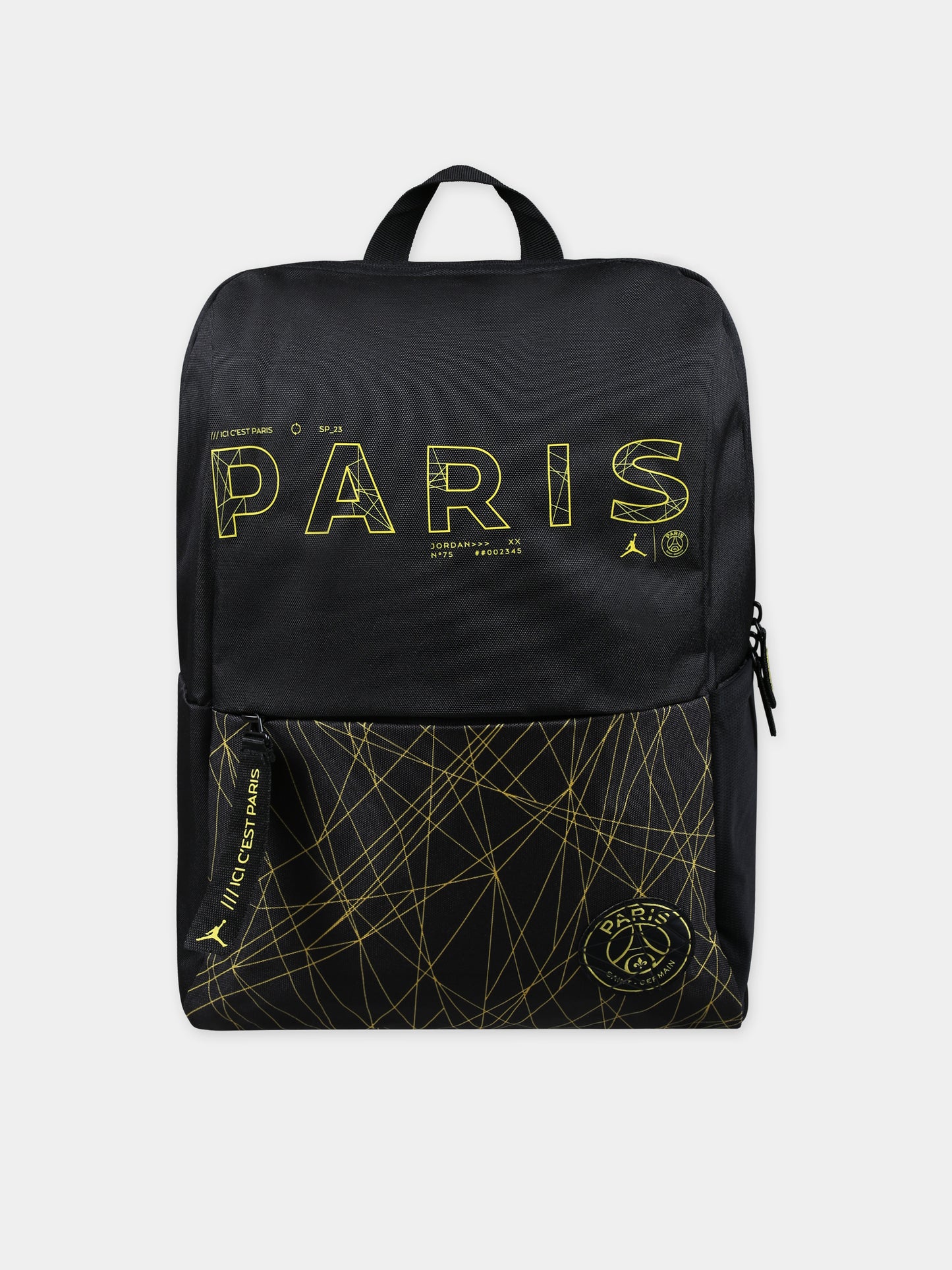 Zaino nero per bambini con scritta,Jordan,9A0740 023