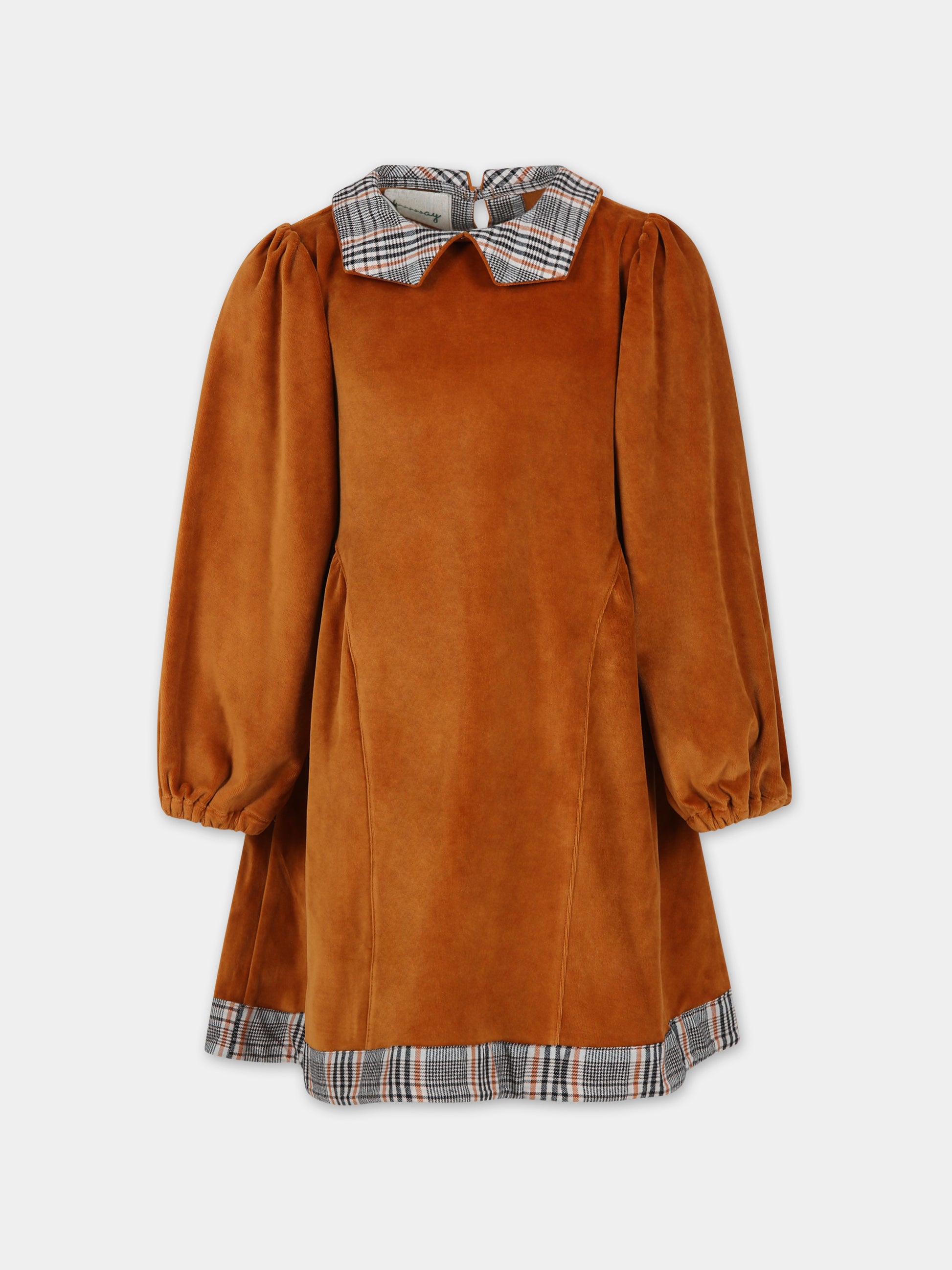 Vestito marrone per bambina,Farway Milano,AB06NSB