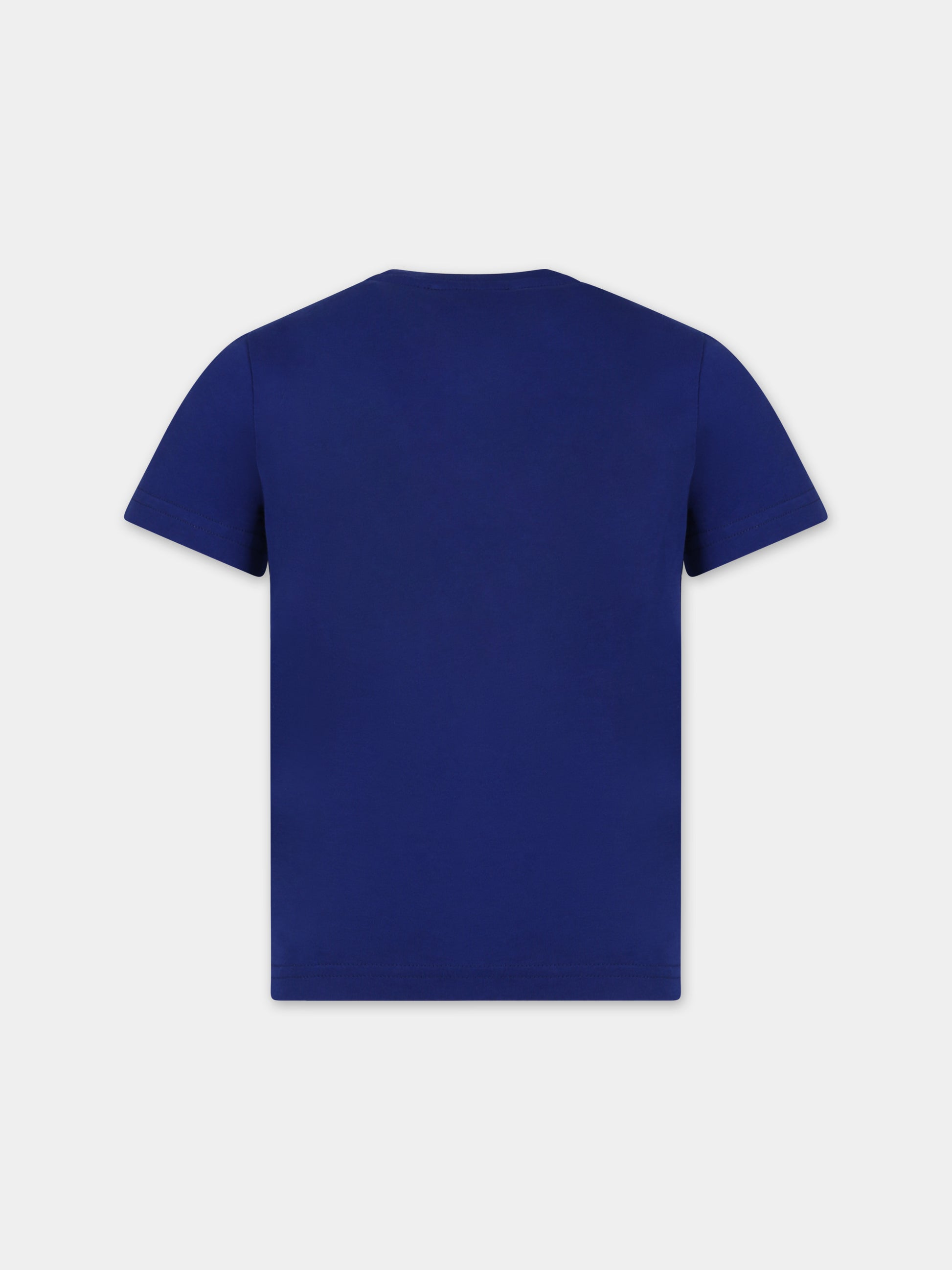 T-shirt blu per bambino con logo,Dsquared2,DQ048S D002F DQ861