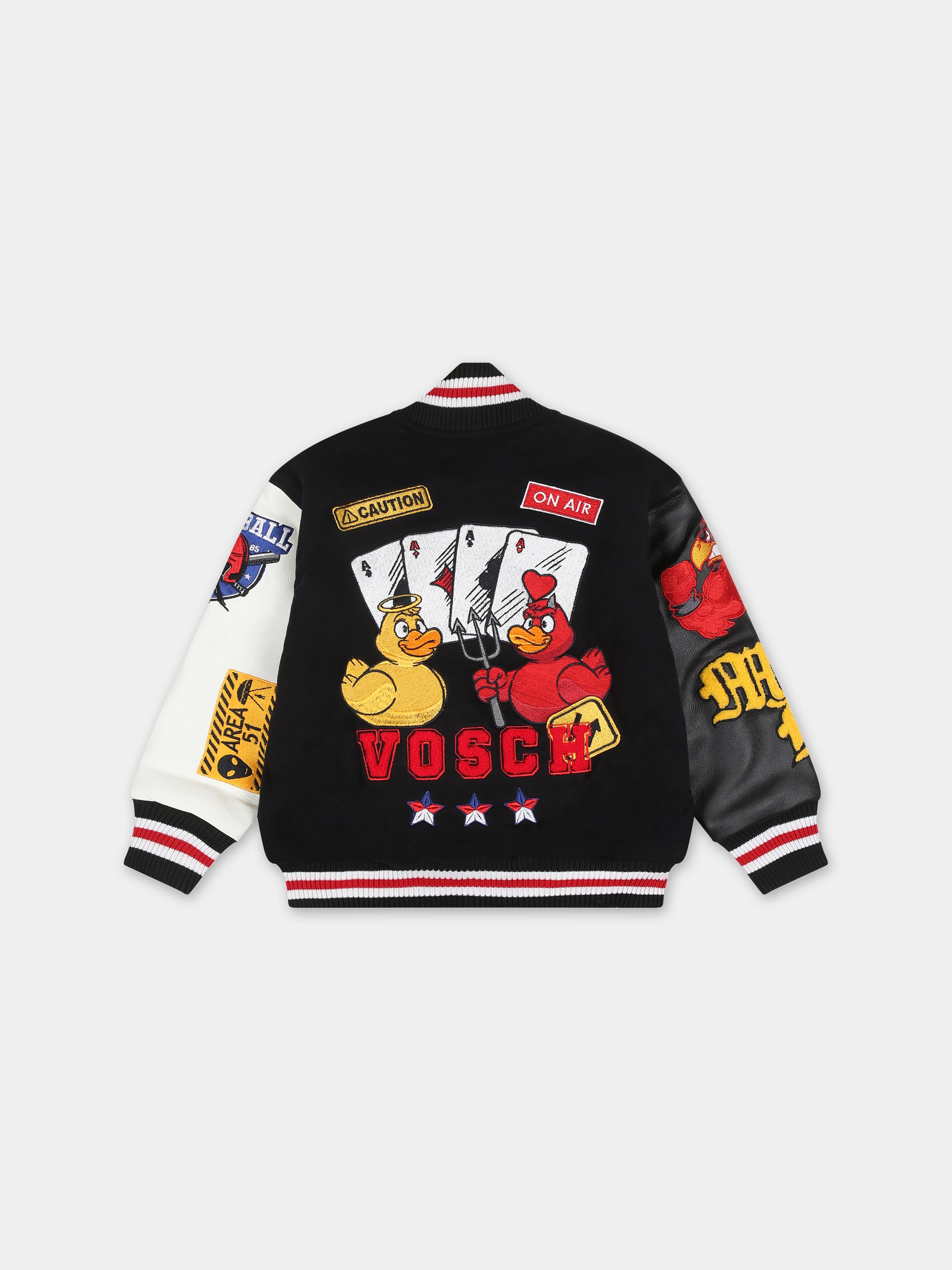 Bomber multicolor per neonati con ricami e logo,Vosch,VDC001
