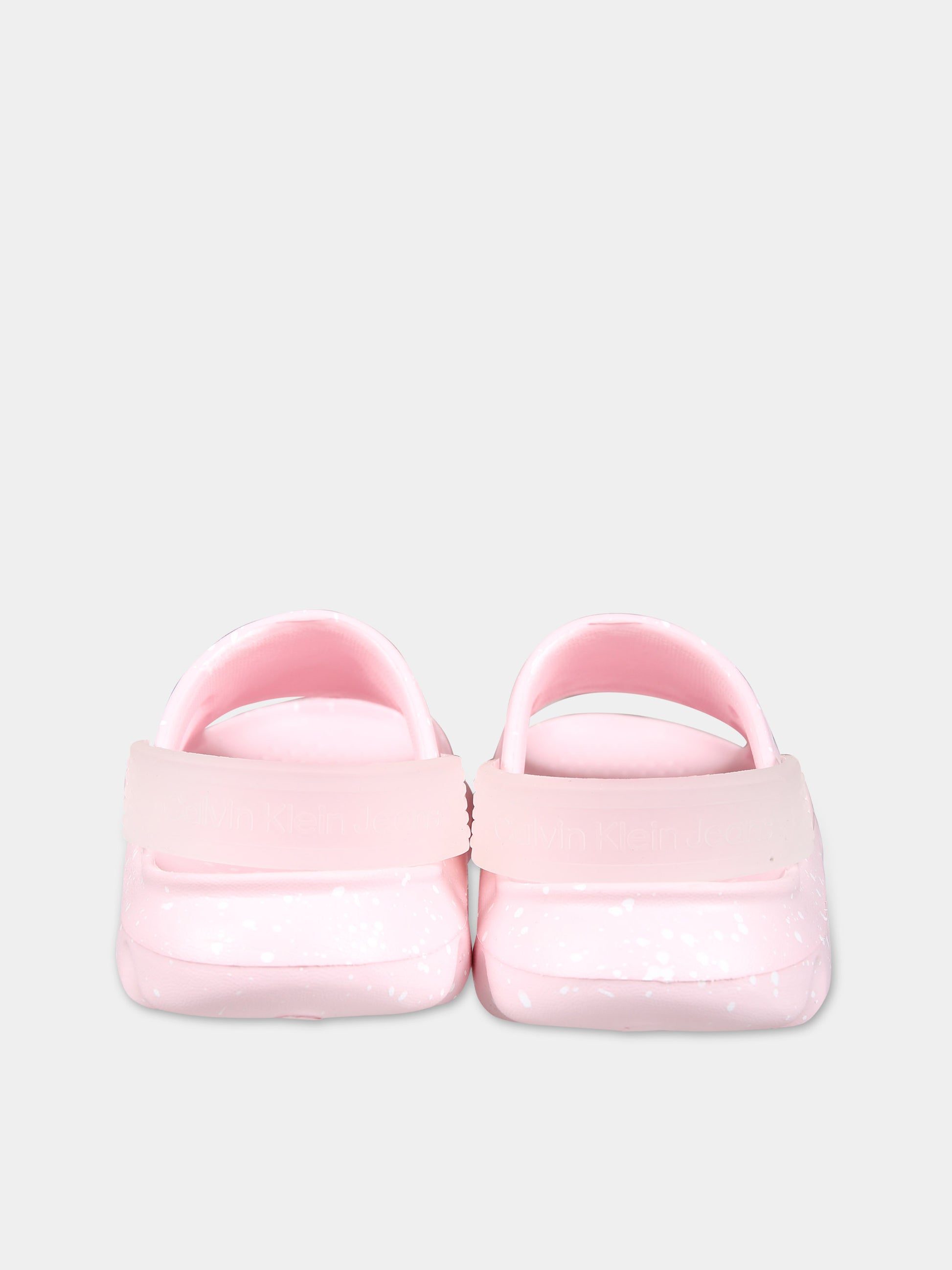 Sandali rosa per bambina con logo,Calvin Klein Kids,V1A2 80840 0083X054